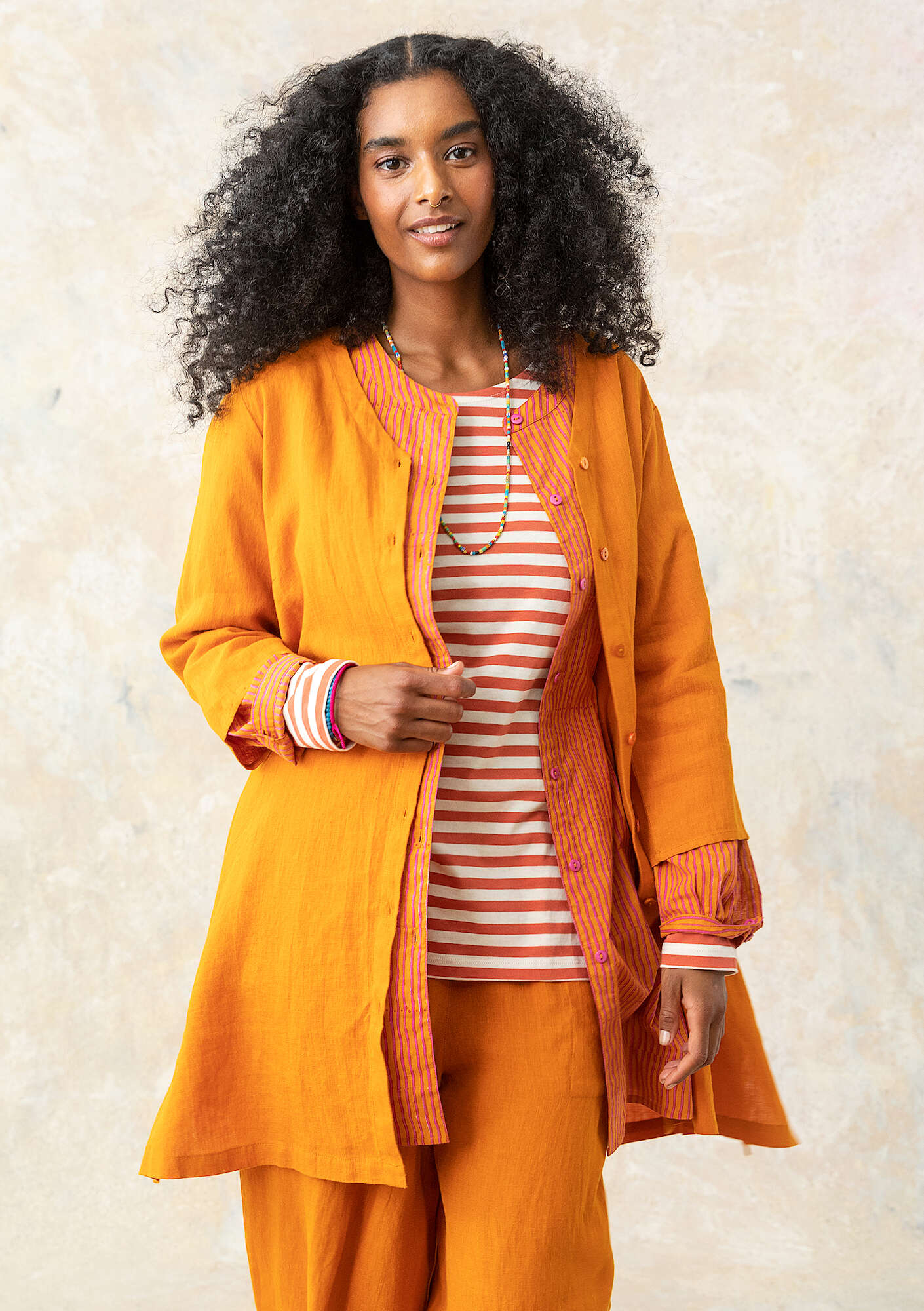 Woven linen blouse