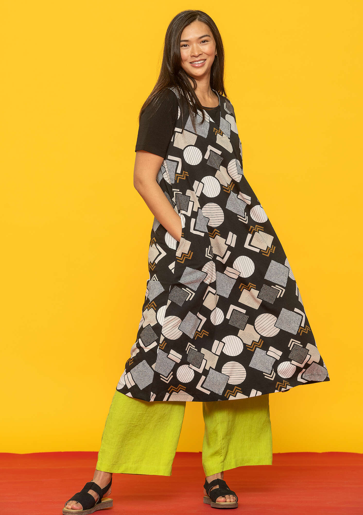 "Kompass" organic cotton jersey dress