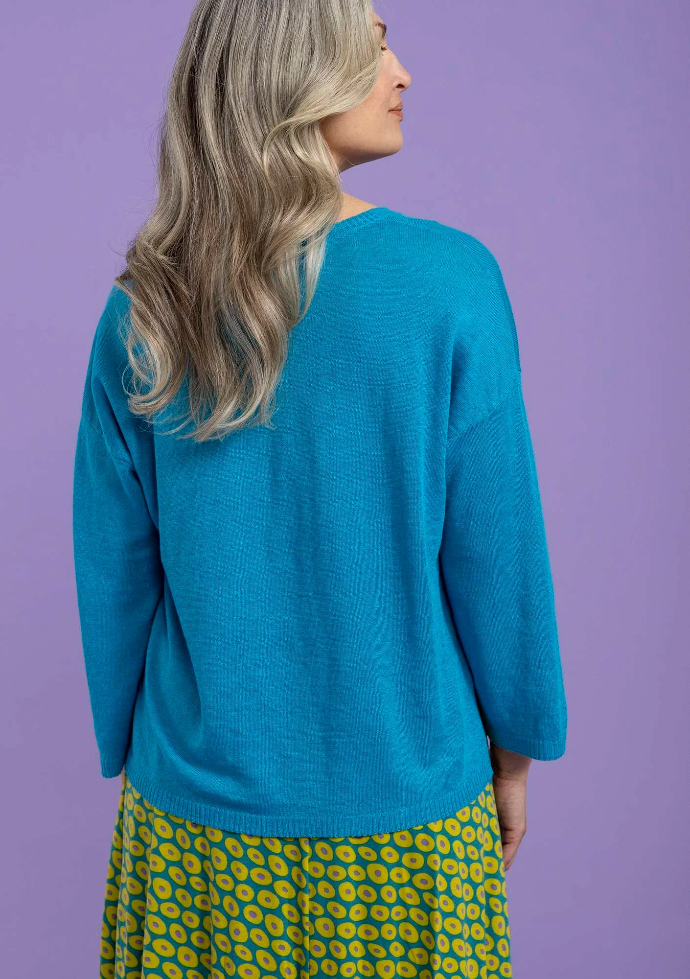 Knitted linen sweater