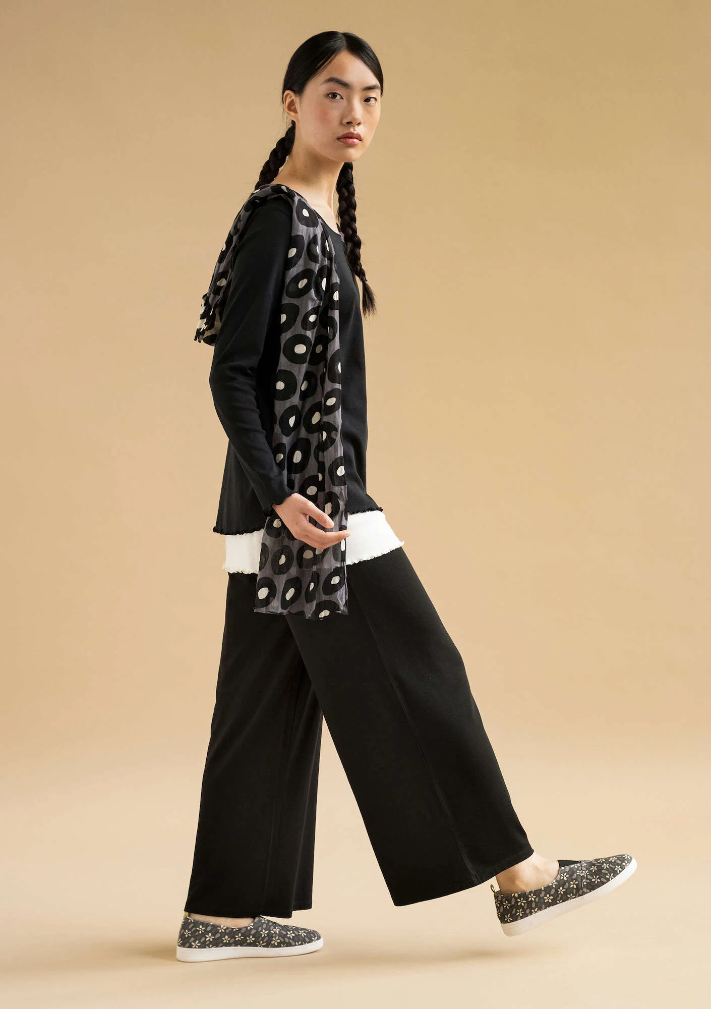 "Ada" lyocell/elÖstane jersey trousers