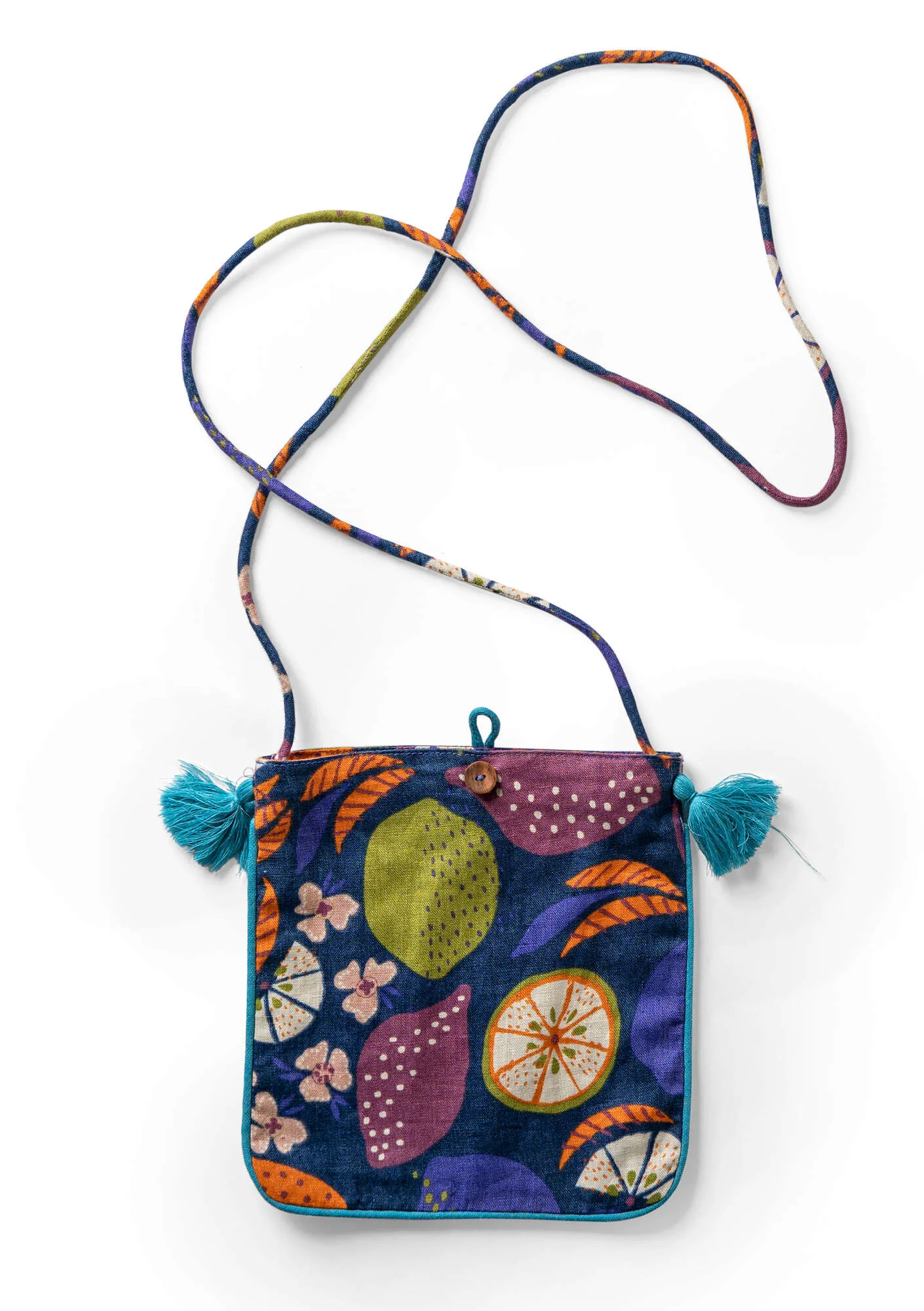 "Web" bag made of cotton/linen