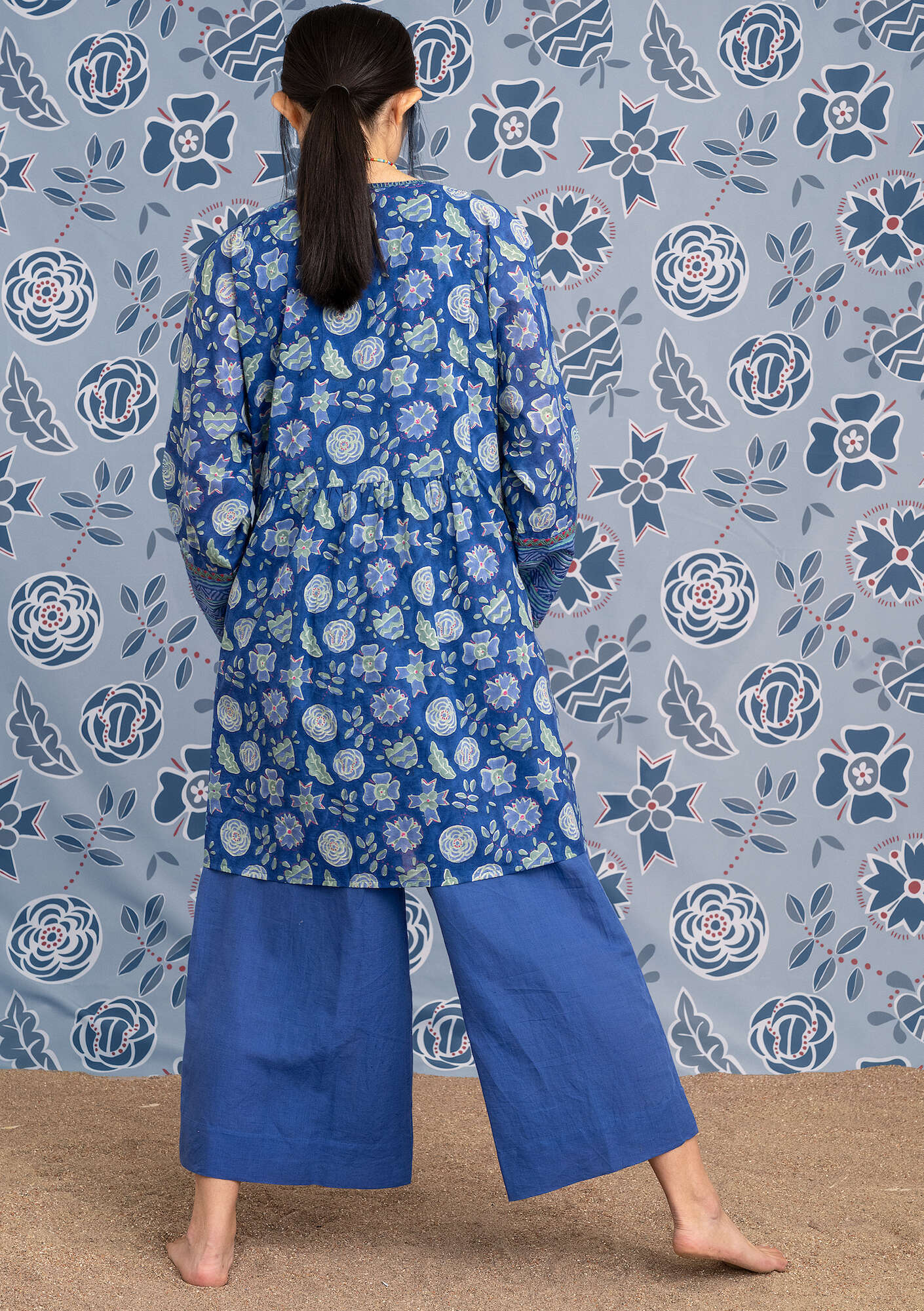 "Amber" organic cotton smock blouse