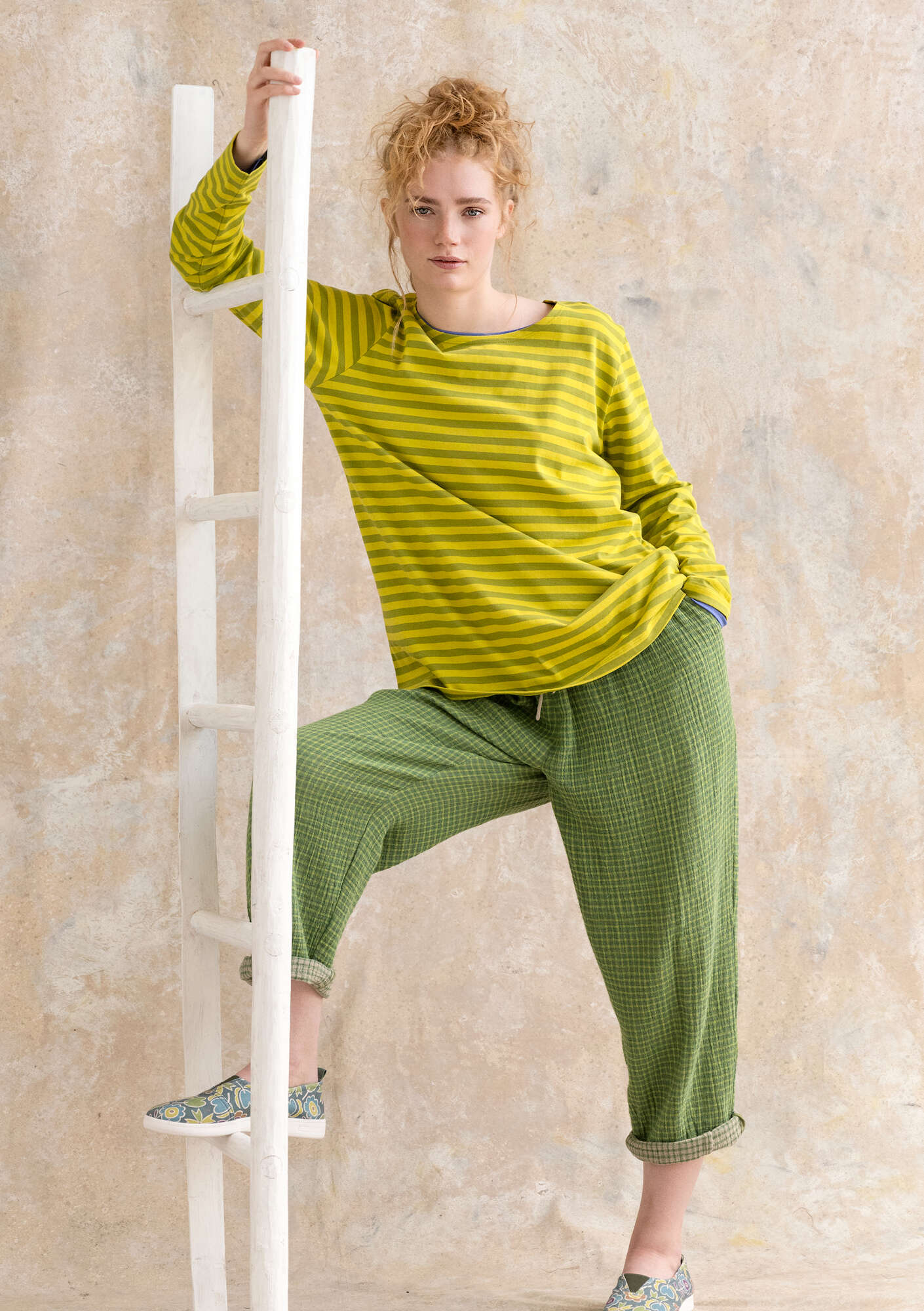 Organic cottonÖstriped essential sweater