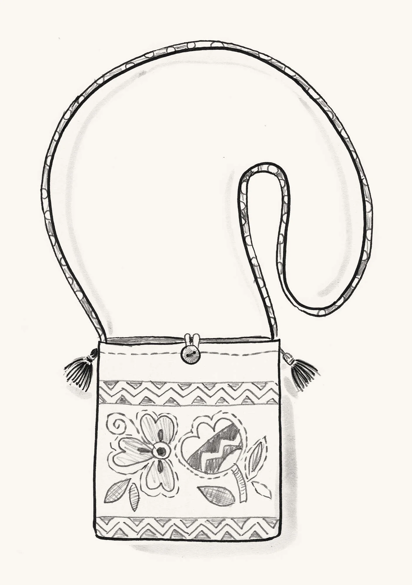 "Amber" cotton/linen bag