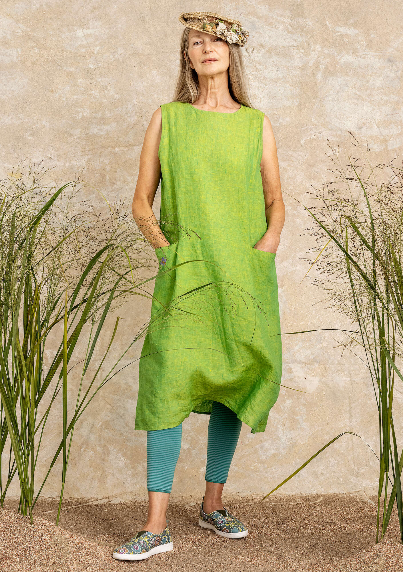 Woven linen dress