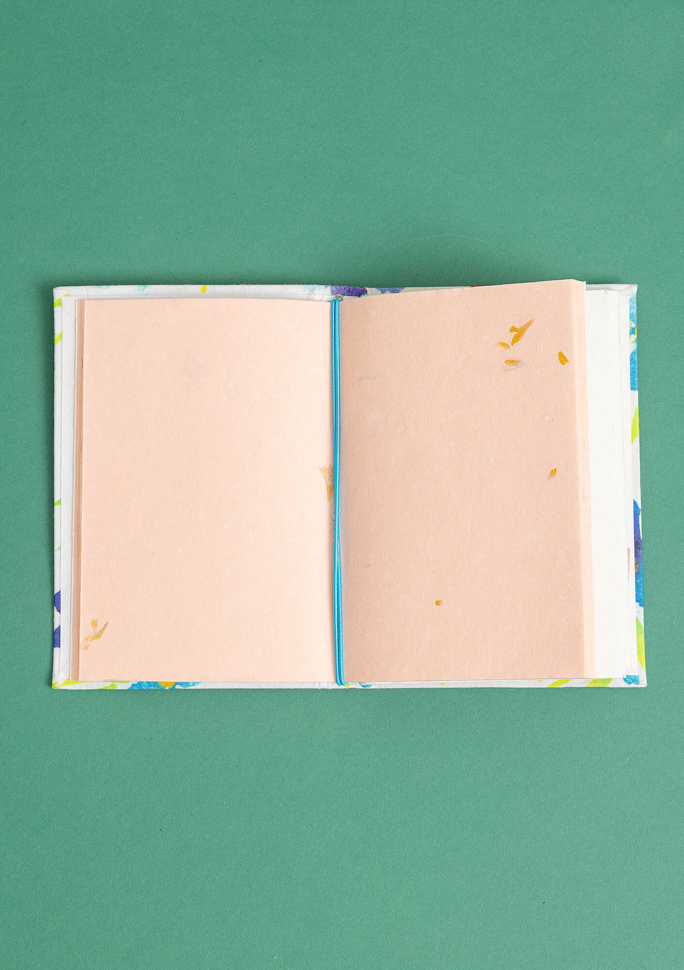 "Brush" fabric-covered paper notebook