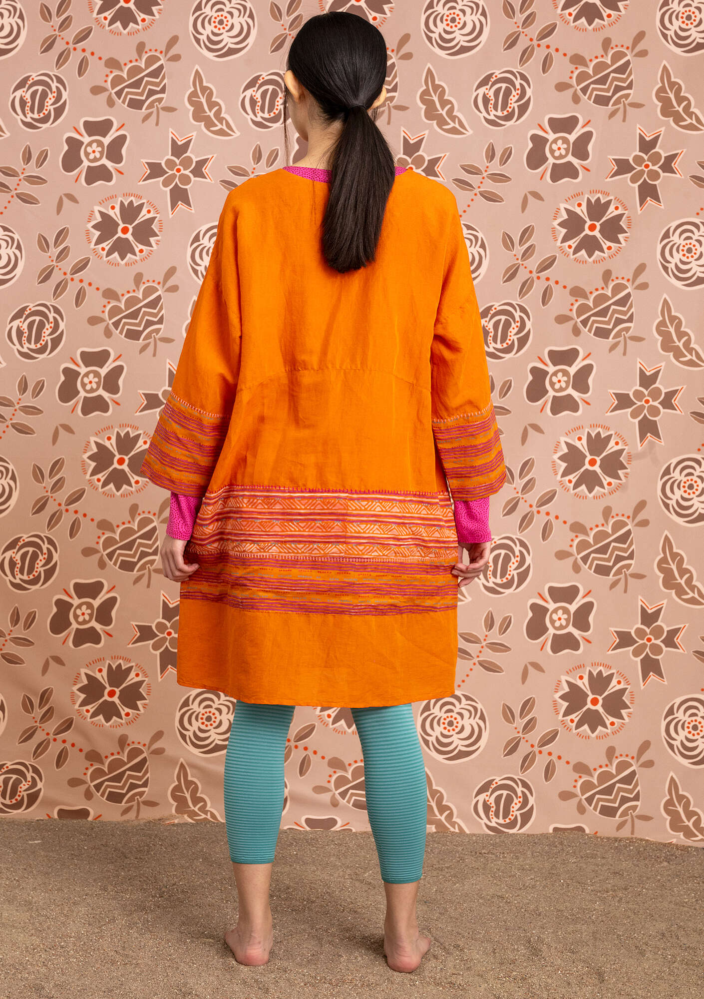 "Amber" woven organic cotton/linen dress