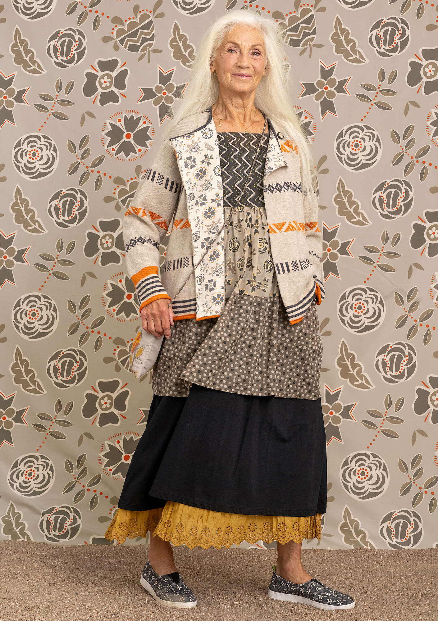 "Shoko" organic cotton/wool cardigan