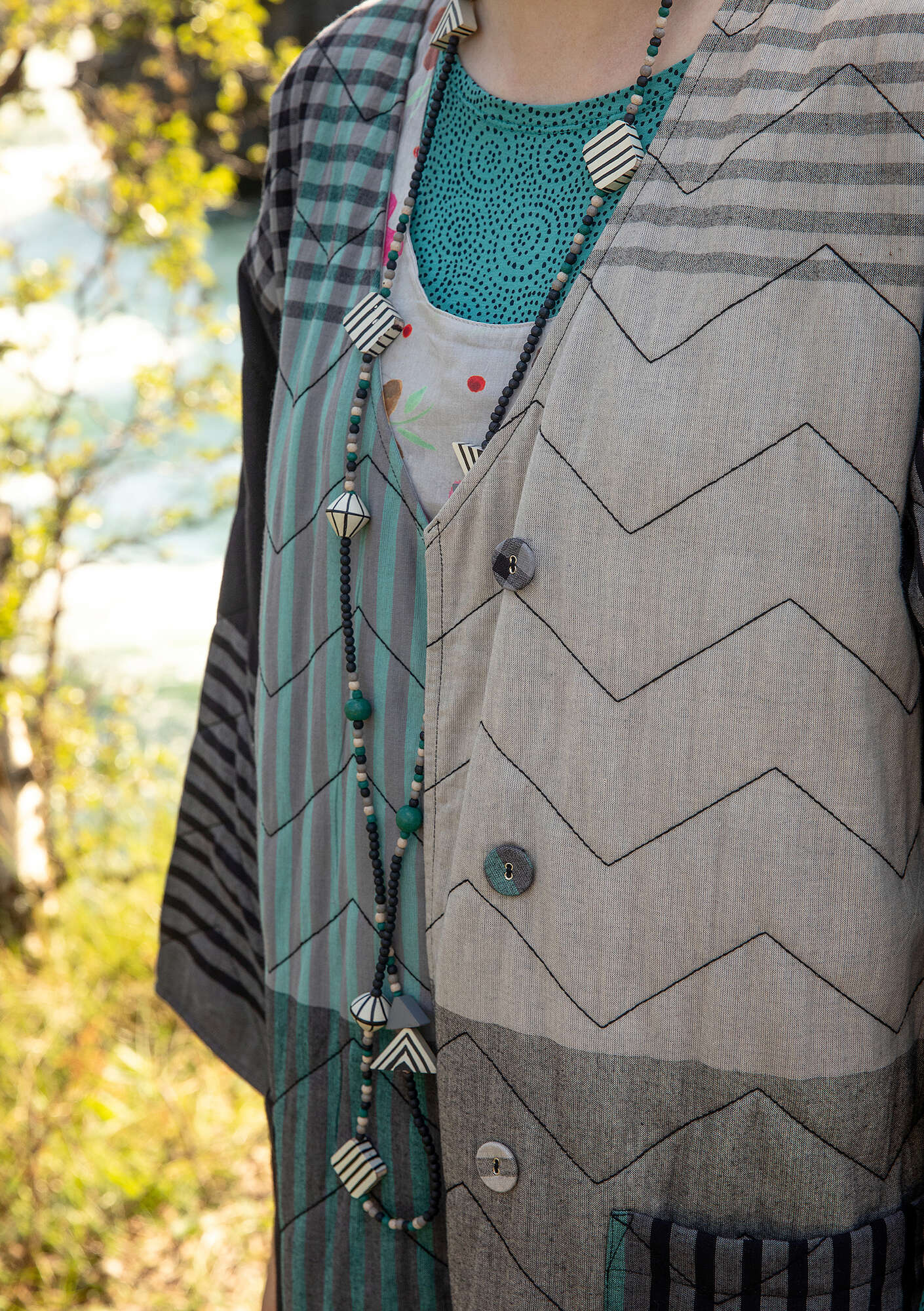 "Madras" organic cotton jacket