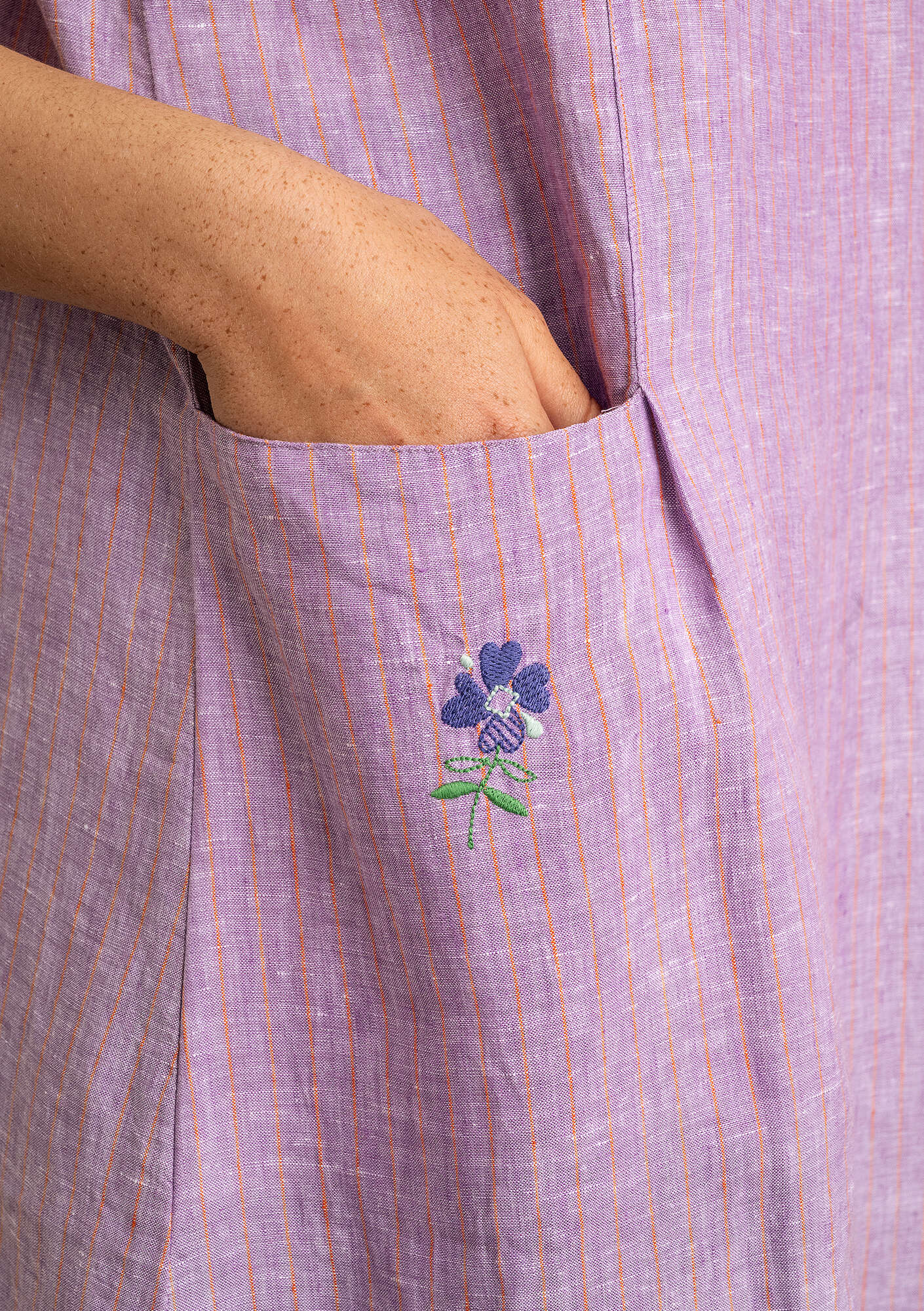 Woven linen dress