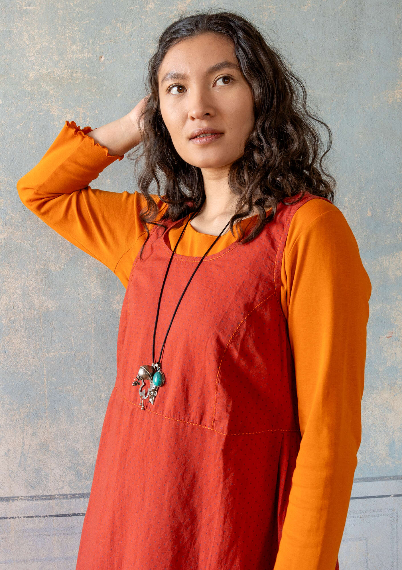 "Shimla" woven organic cotton/linen dress