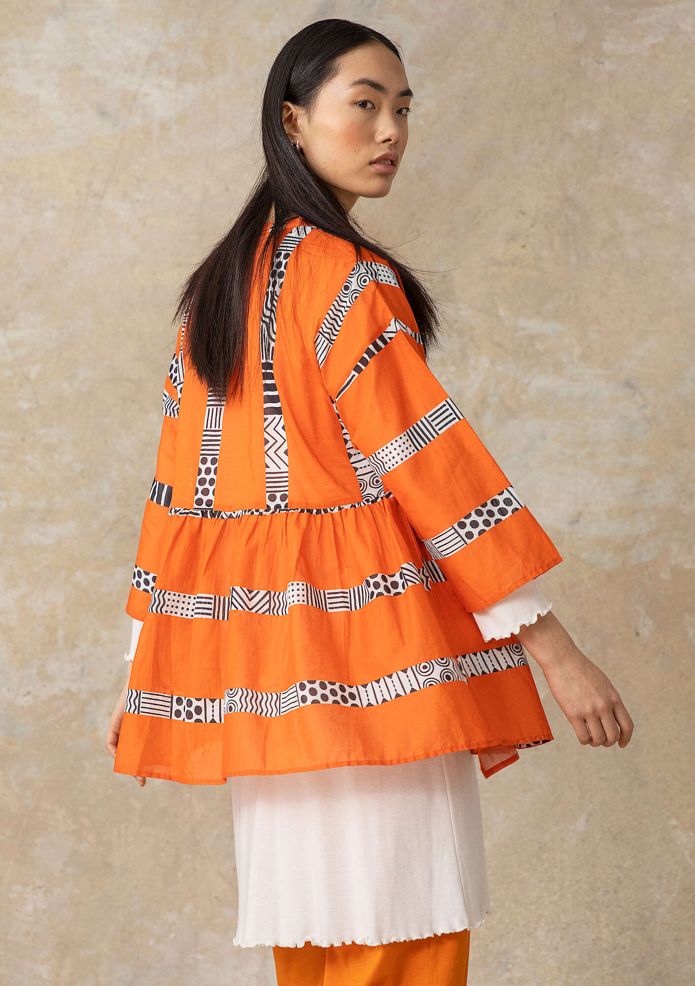 "Zenit" woven organic cotton blouse