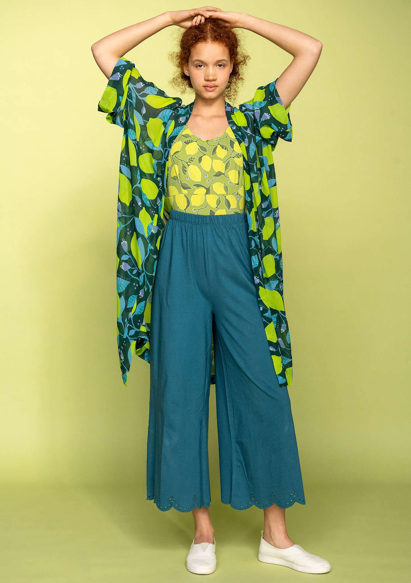 Organic cotton jersey trousers