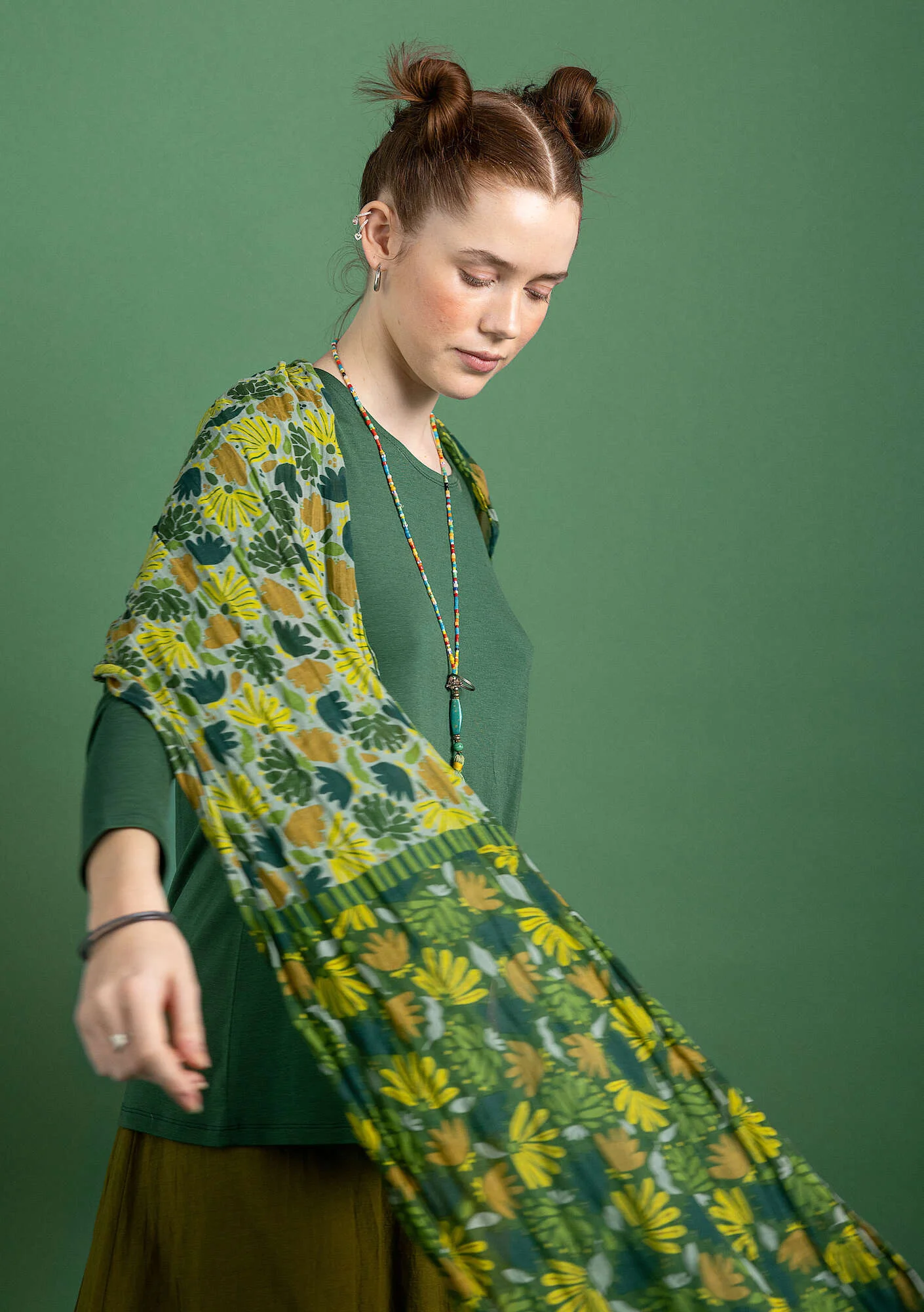 "Jasmine" organic cotton shawl