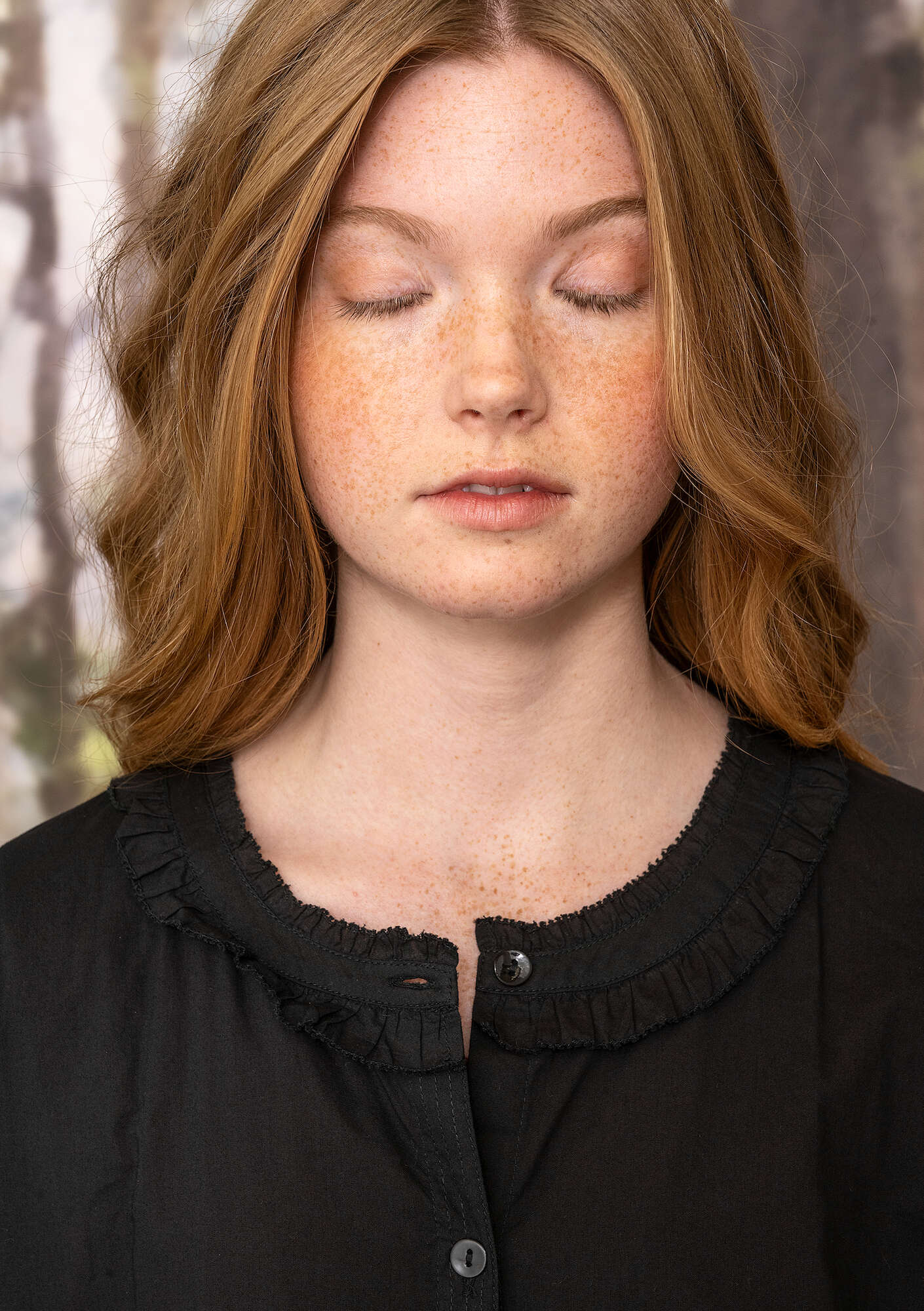 "Tjärn" woven organic cotton dress