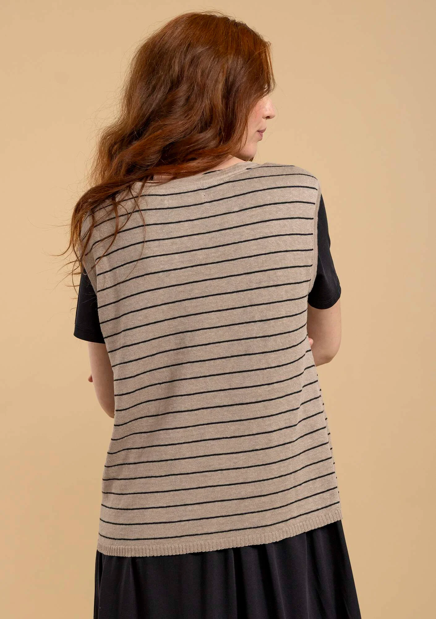 Linen knit tank top