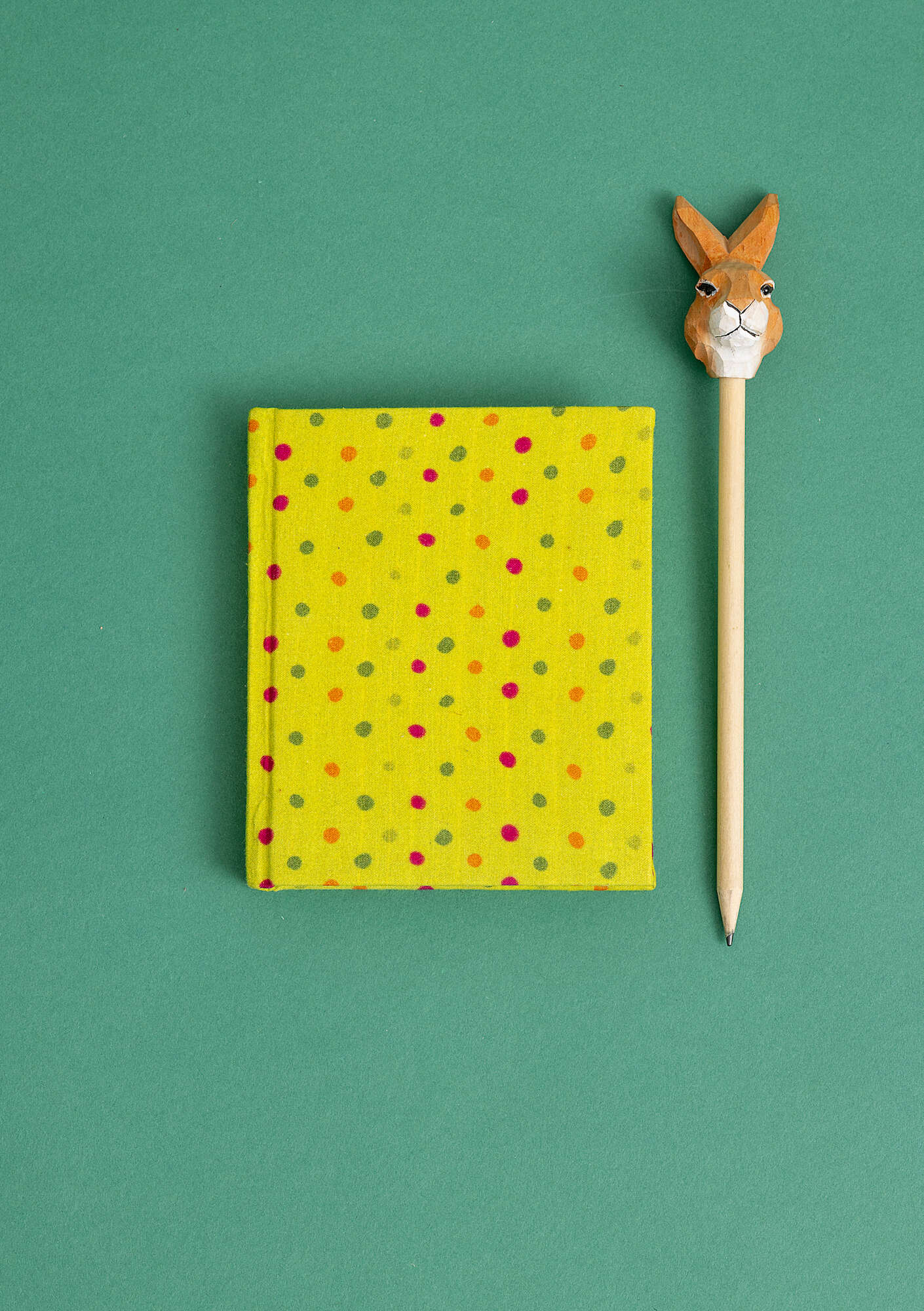 "Kavya" fabric-covered paper notebook