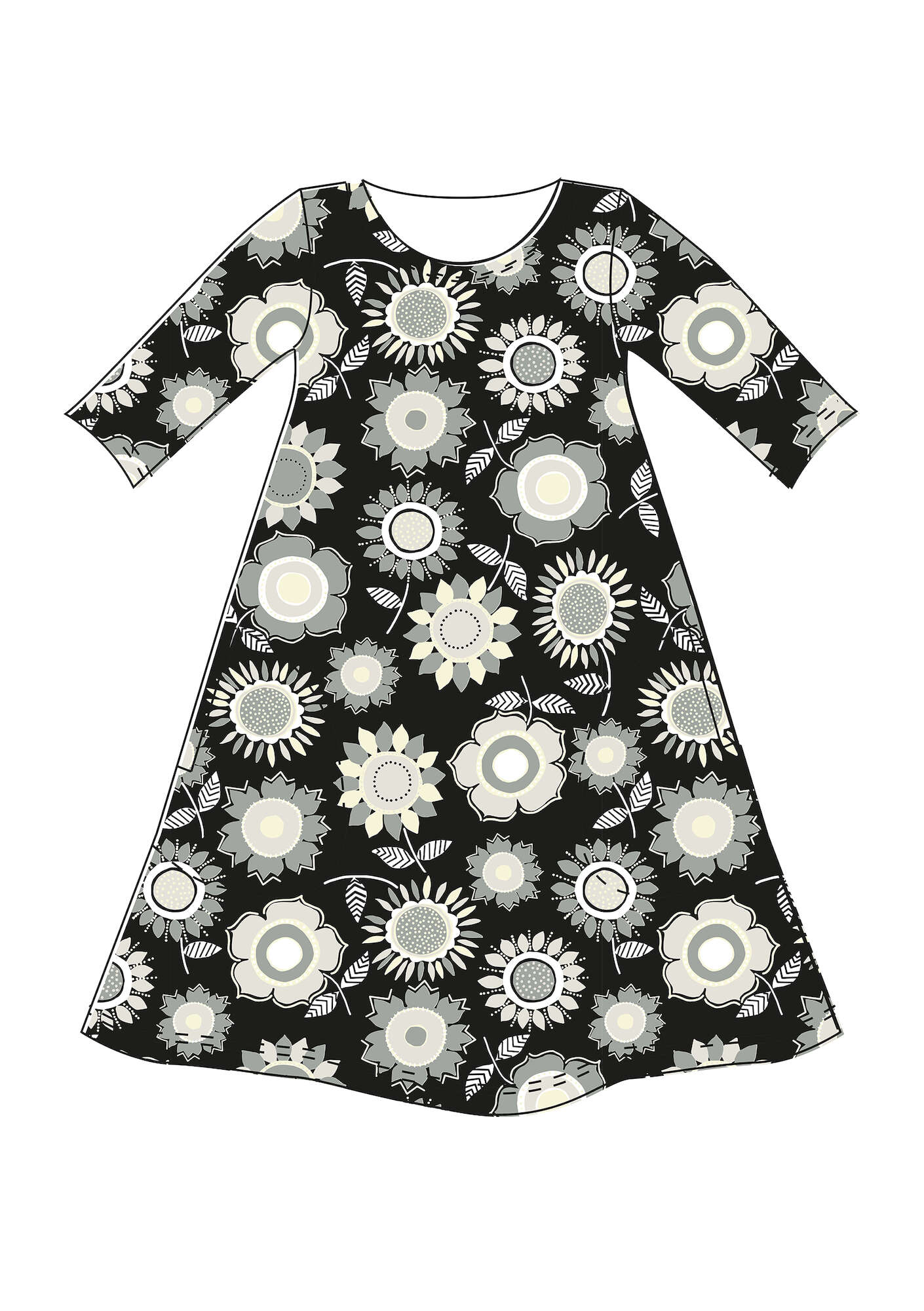 "Sunflower" lyocell/elÖstane jersey dress