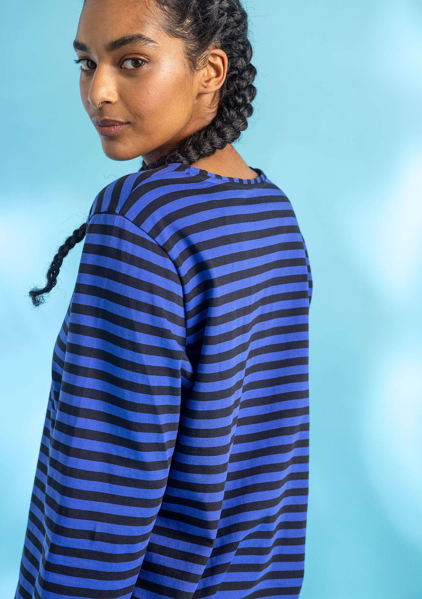 Organic cottonÖstriped essential sweater