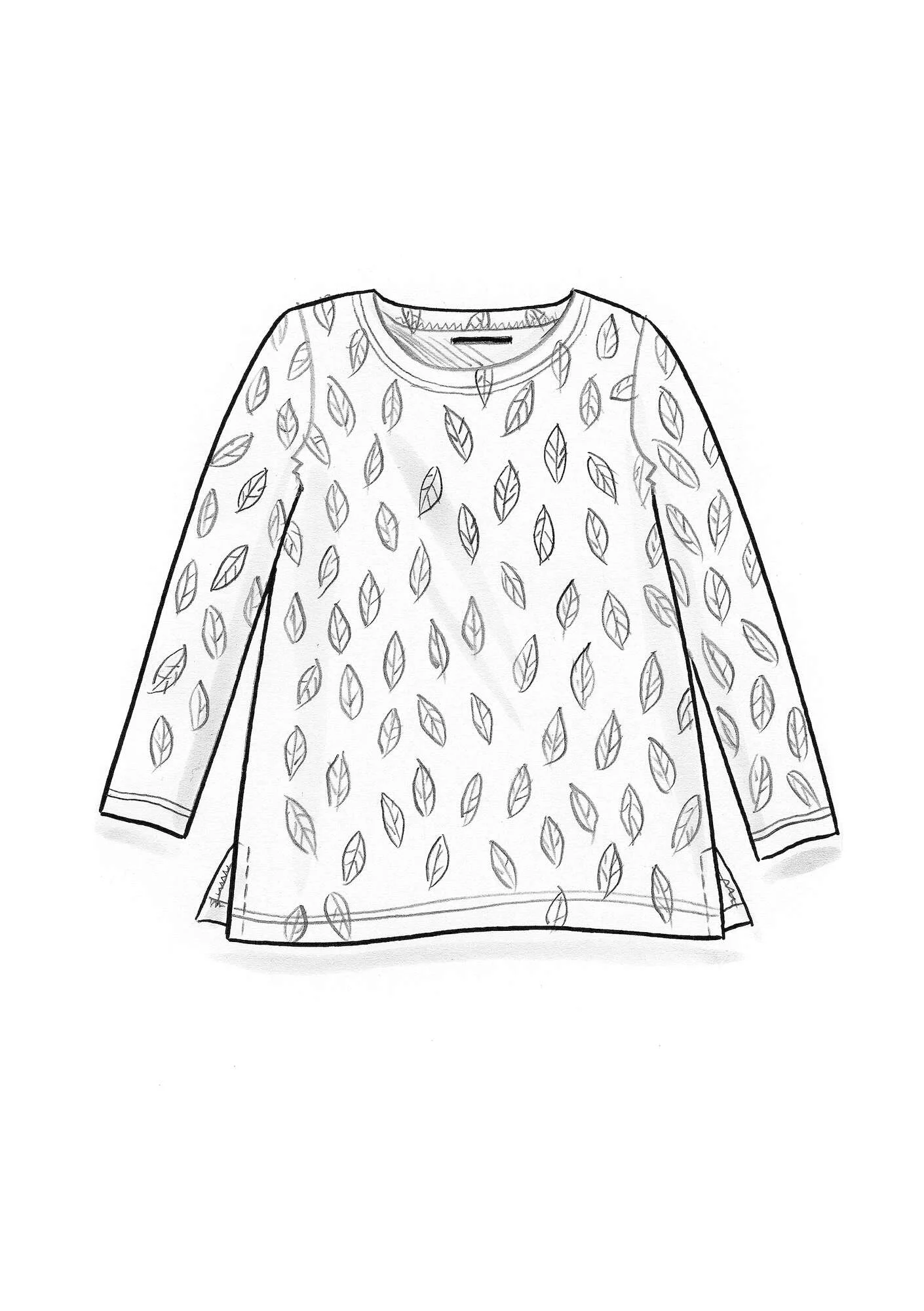 "Långvik" top in organic cotton/modal