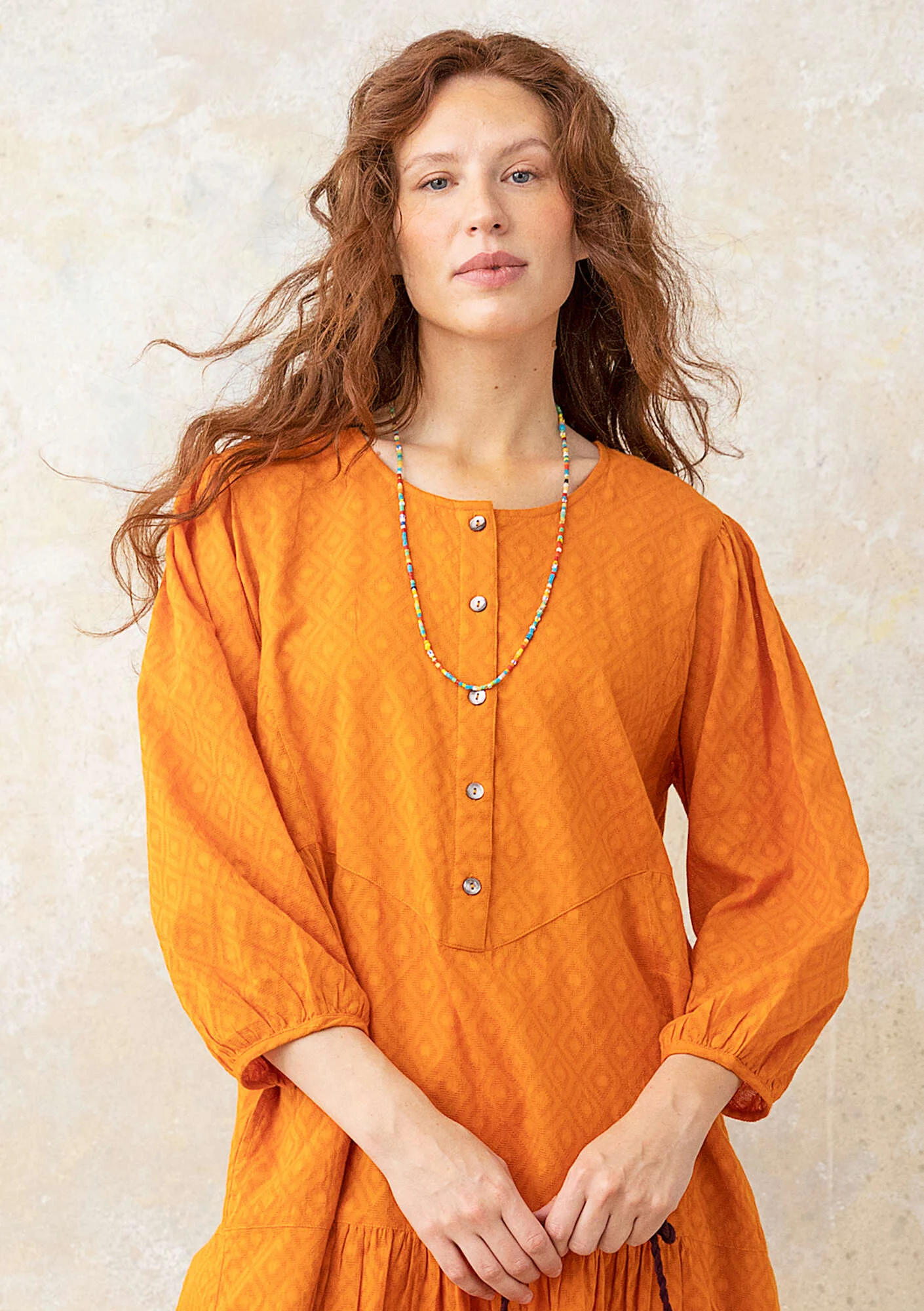 Woven organic cotton dress