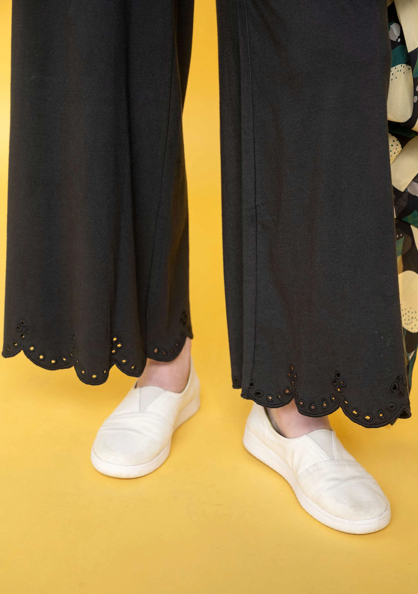 Organic cotton jersey trousers