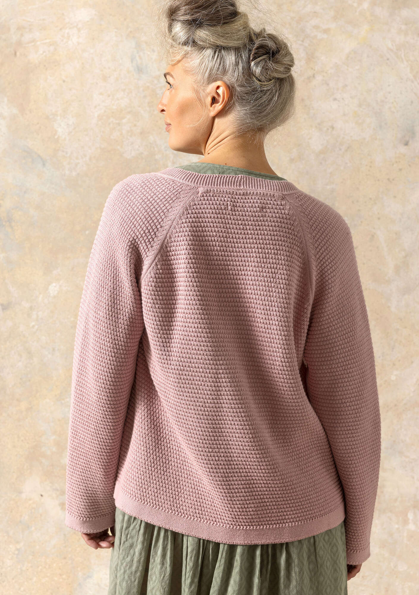 Recycled cotton cardigan