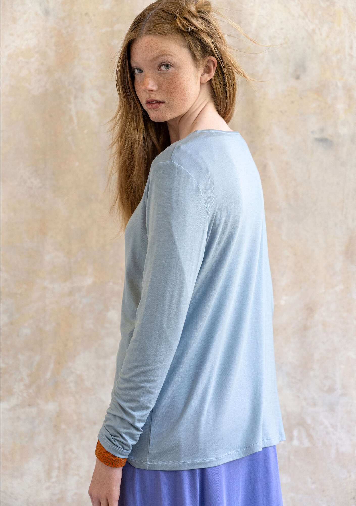 "Ada" lyocell/elÖstane jersey top
