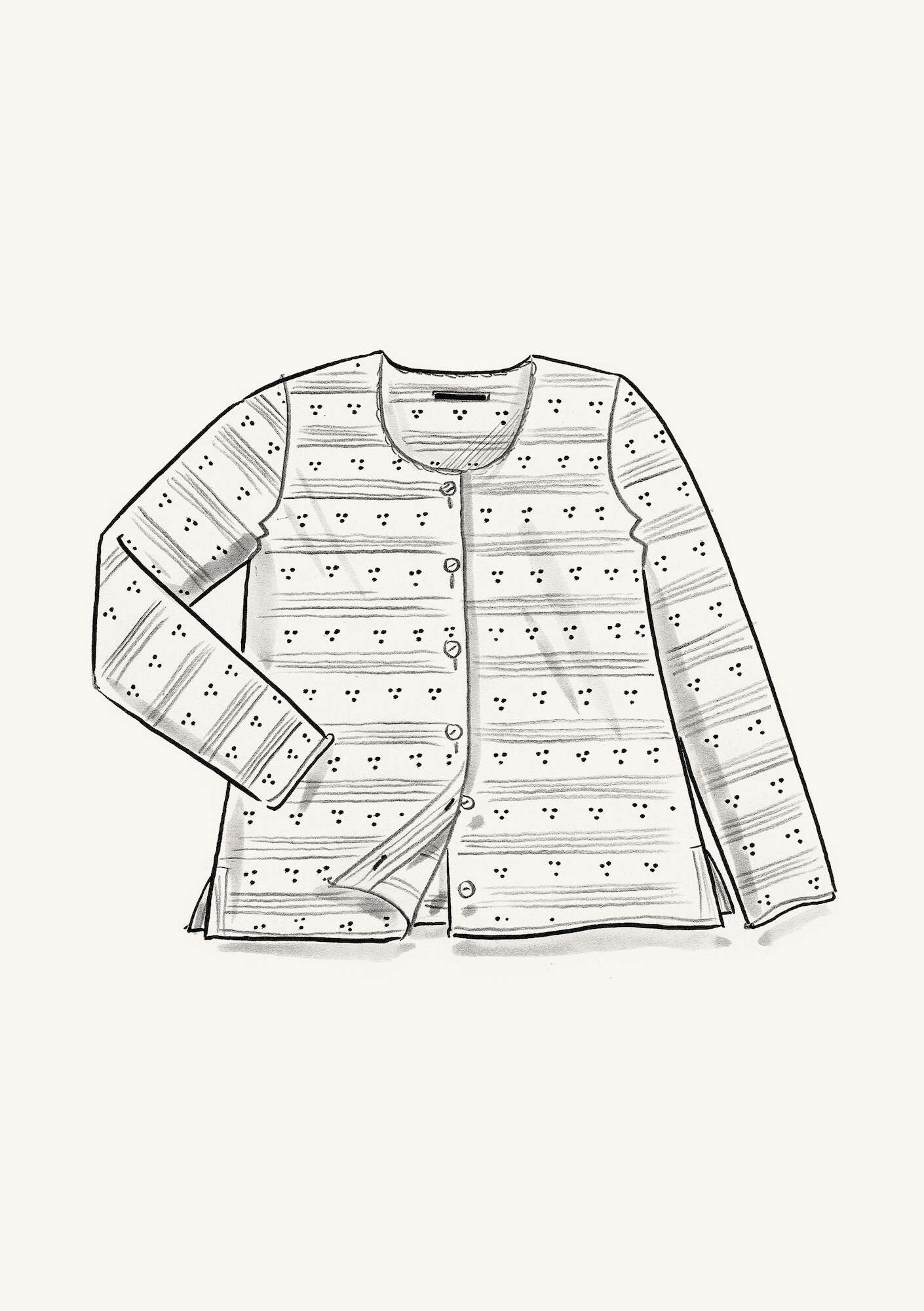 Pointelle-knit cardigan?