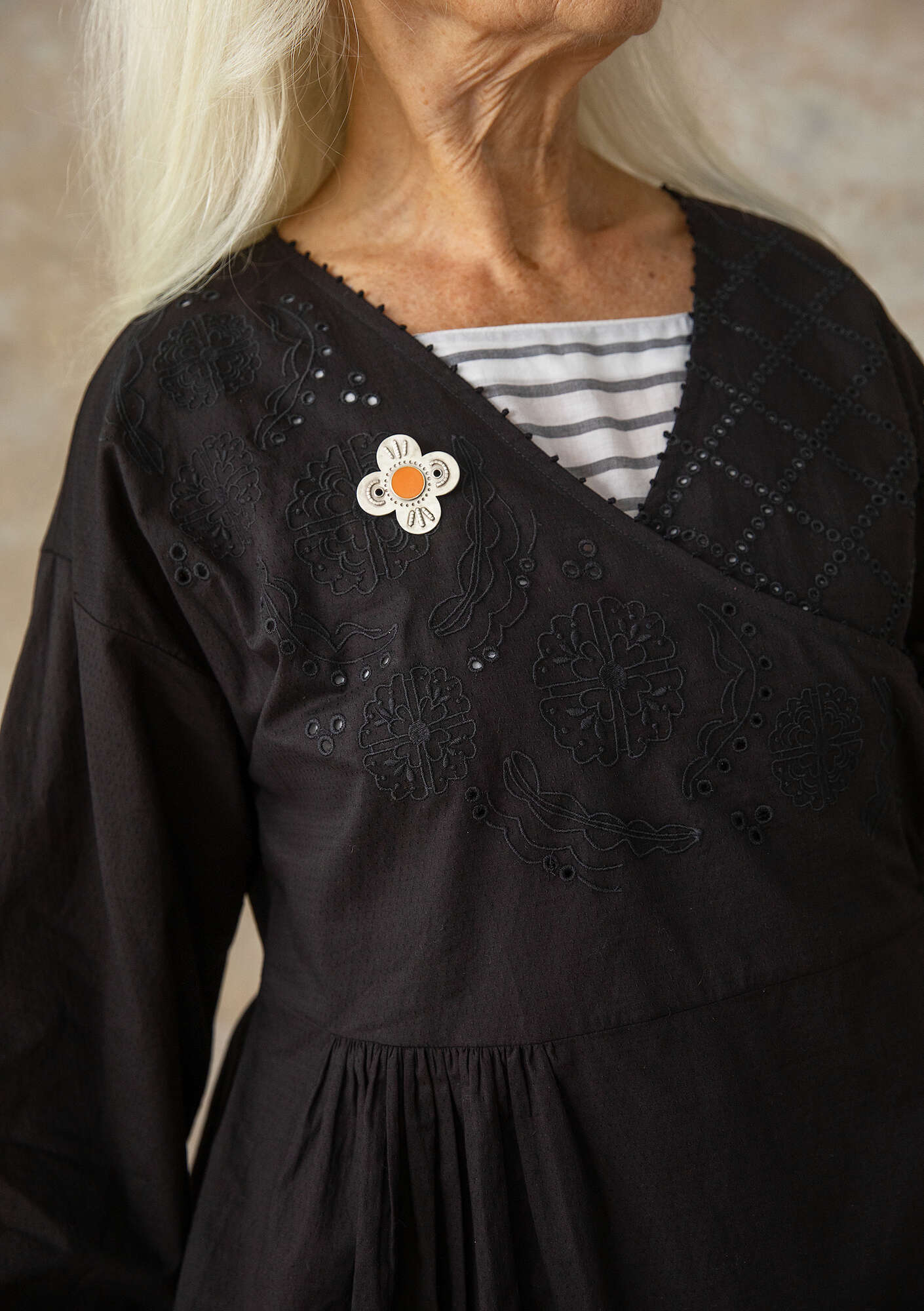 "Syd" woven organic cotton blouse