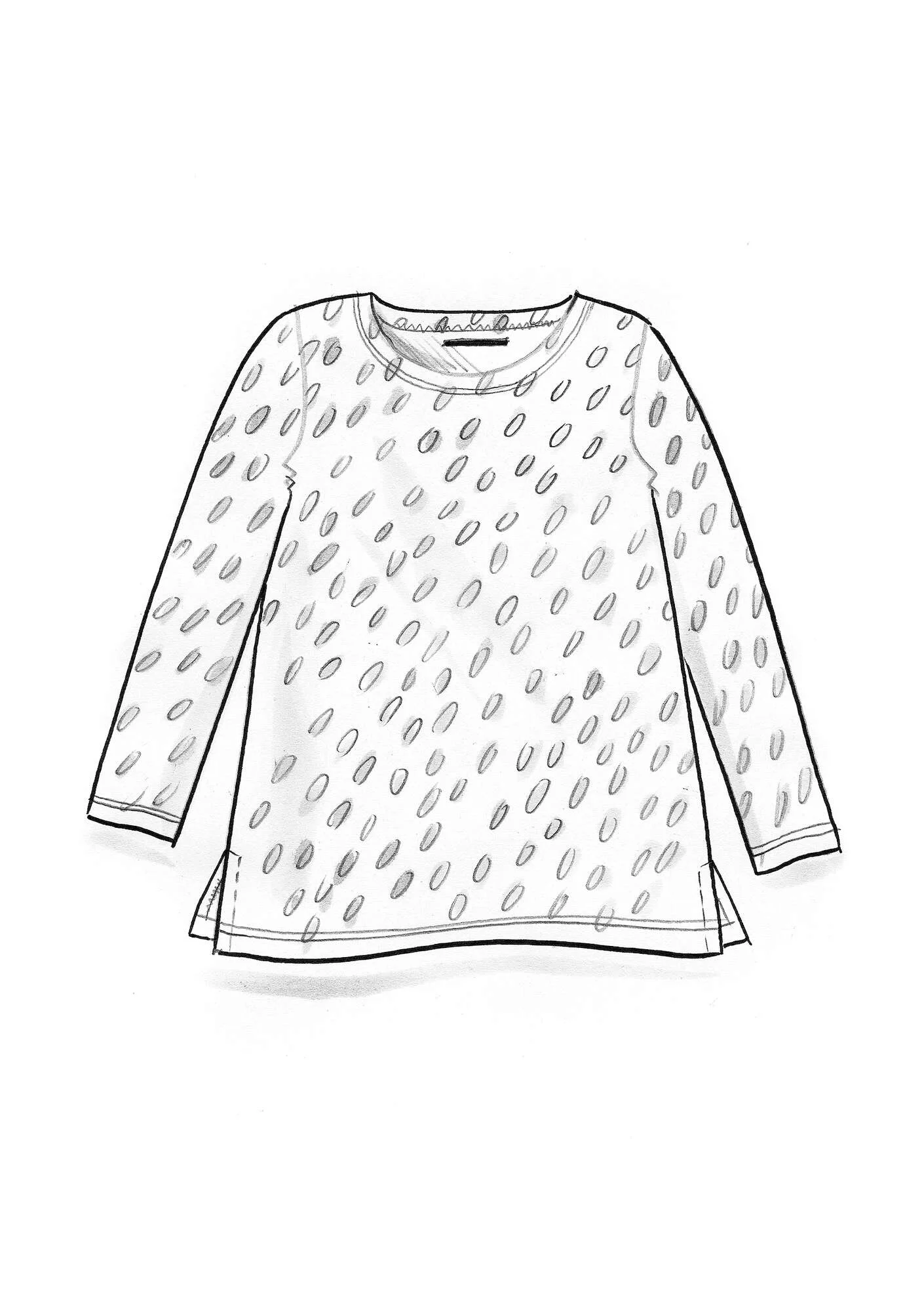 "Långvik" top in organic cotton/modal
