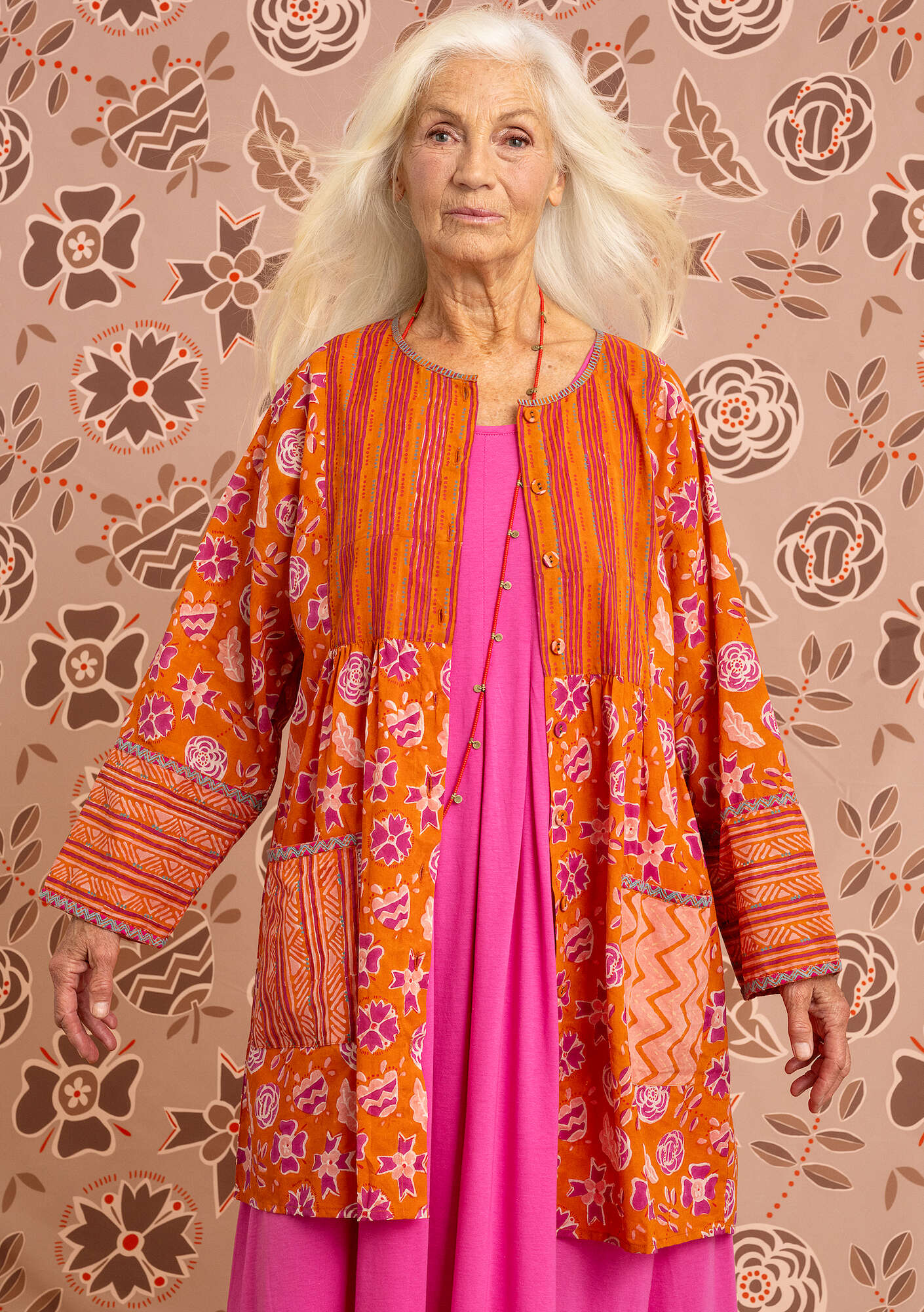 "Amber" organic cotton smock blouse