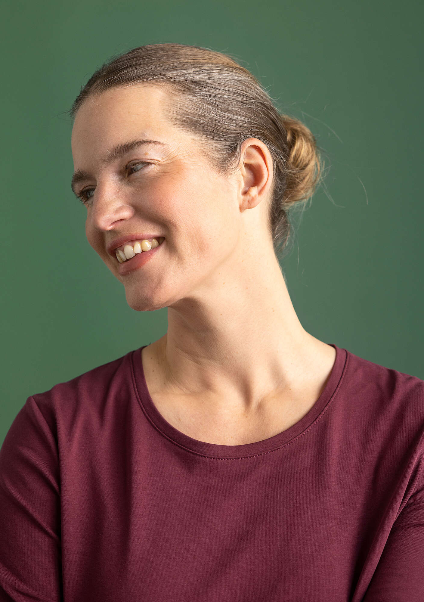 Östella" organic cotton/elÖstane jersey top
