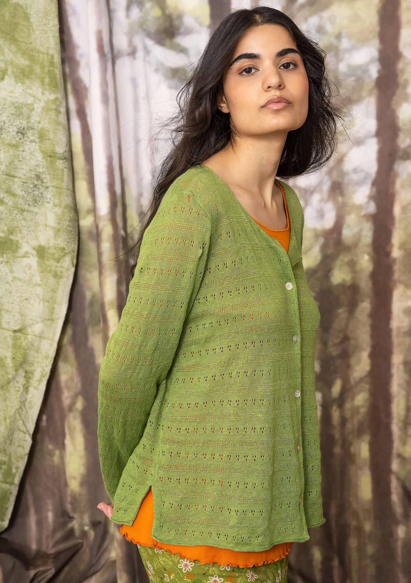 Pointelle-knit cardigan?