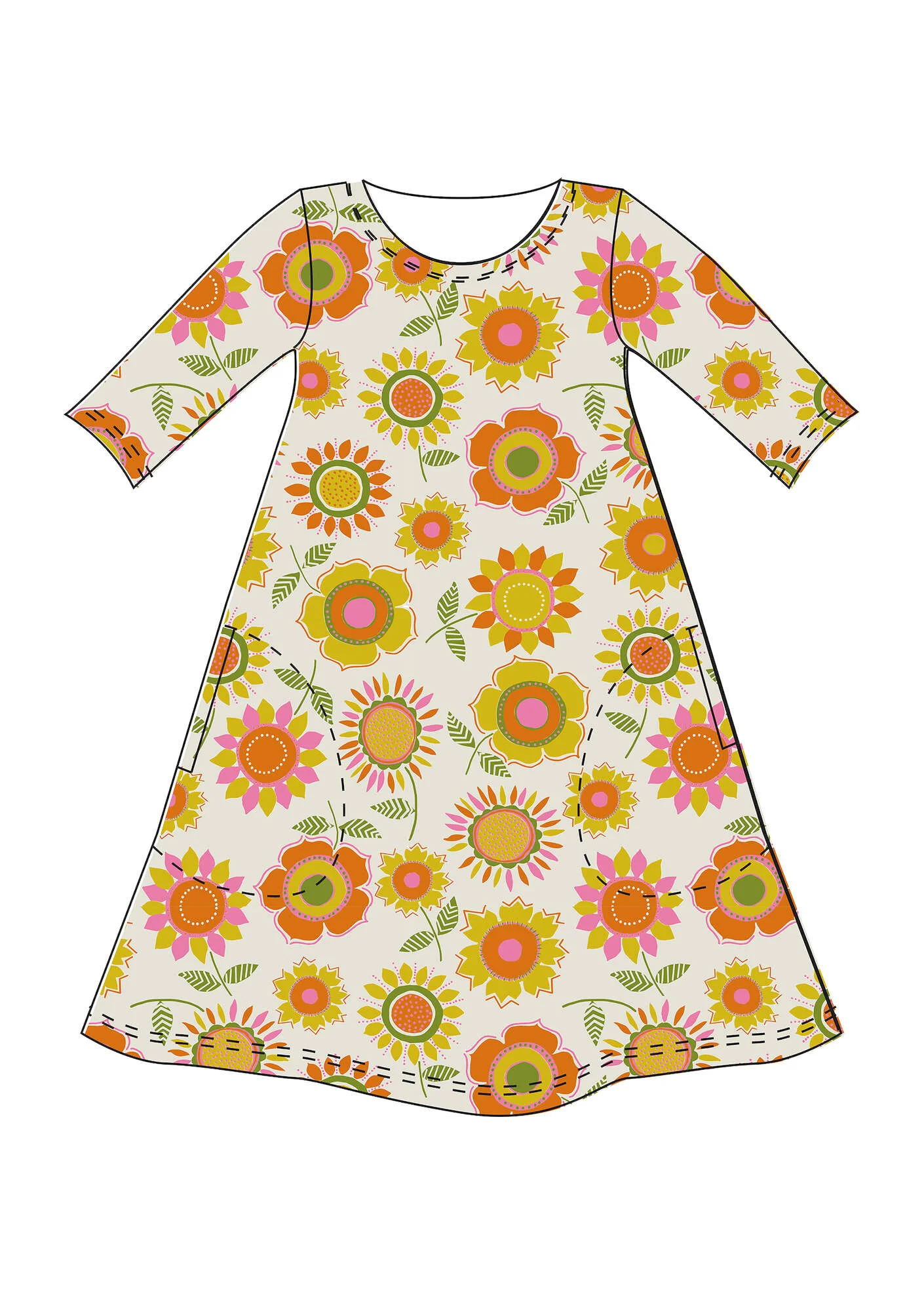 "Sunflower" lyocell/elÖstane jersey dress