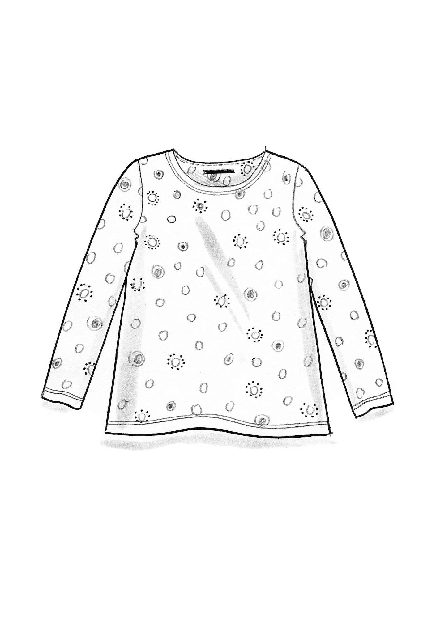 "Pencil" lyocell/elÖstane jersey top
