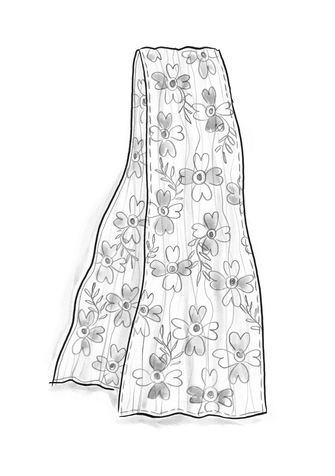 "Lillian" organic cotton shawl