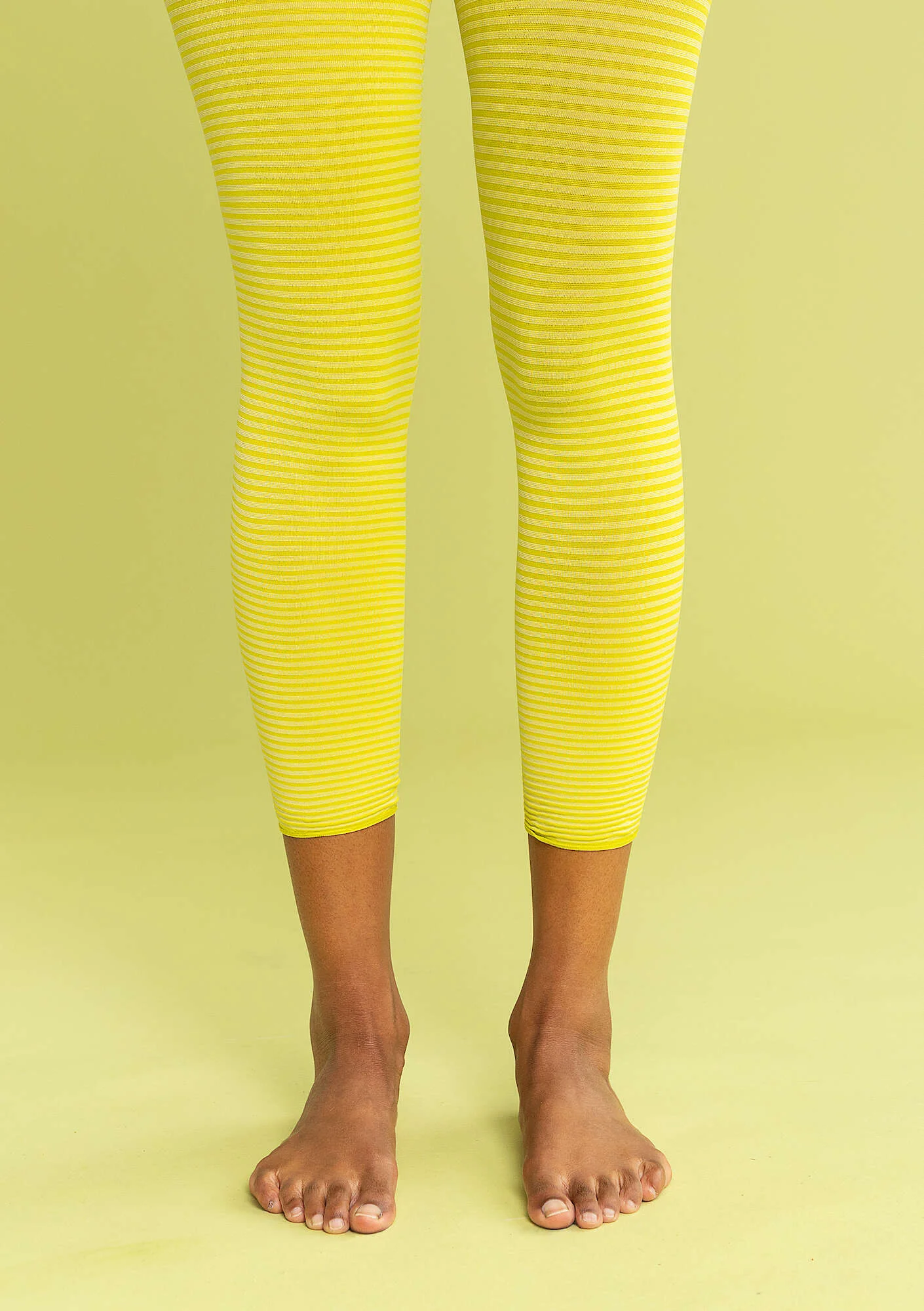 Striped recycled polyamide leggings