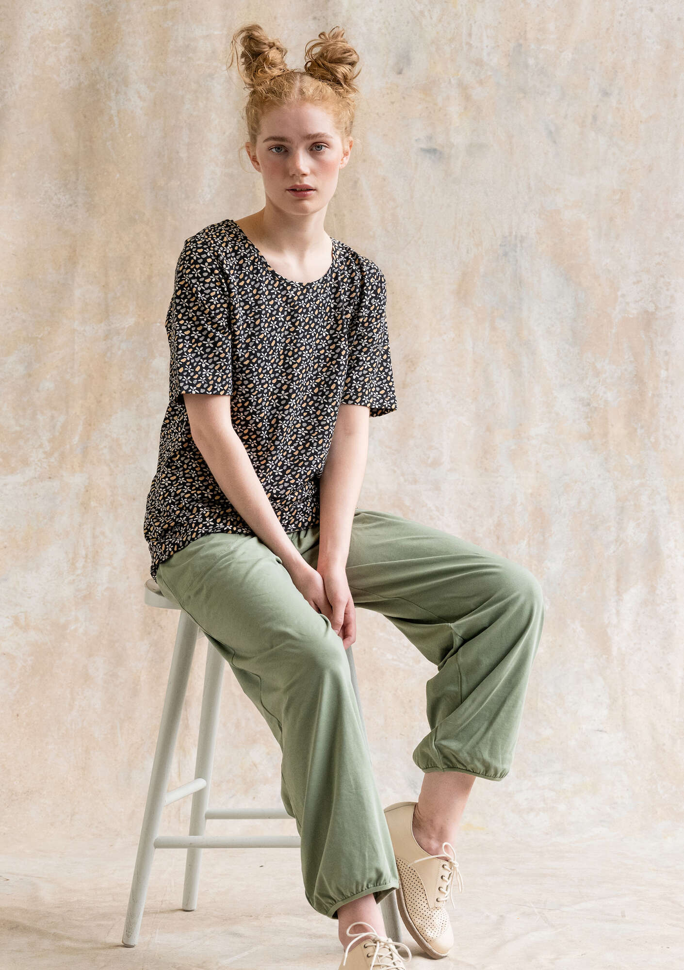 "Jane" organic cotton/elÖstane t-shirt