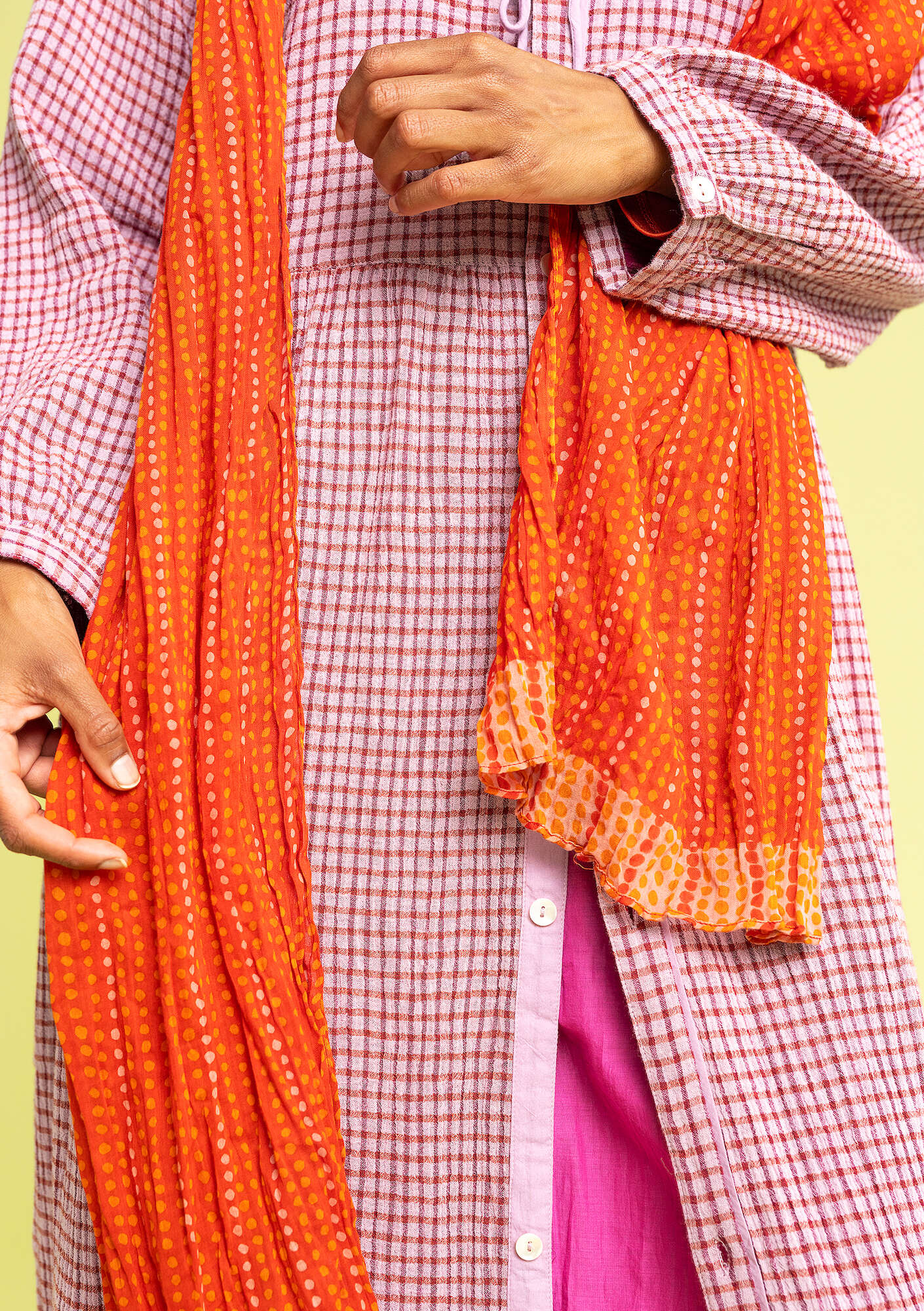 "Lillian" organic cotton shawl