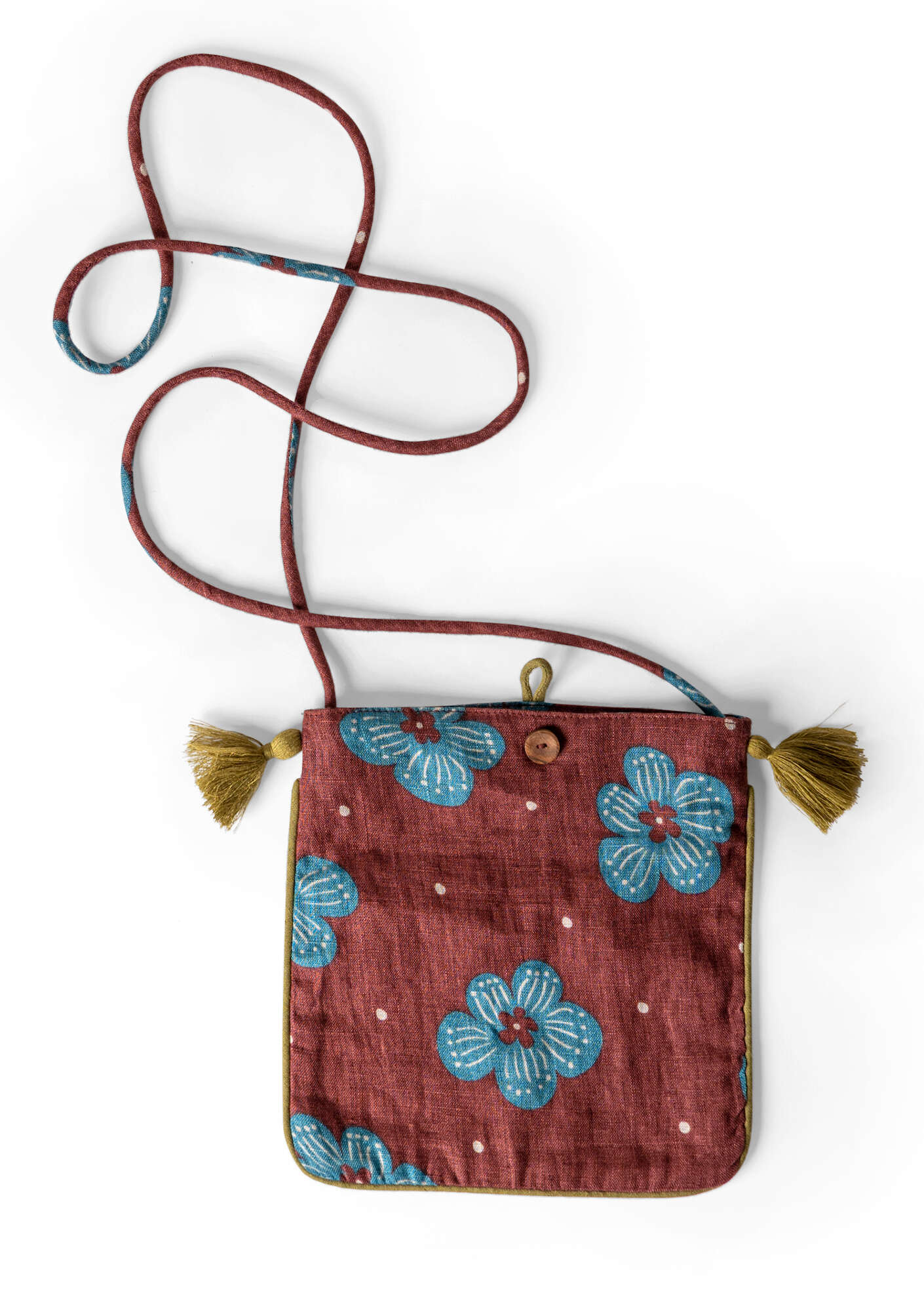 "Web" bag made of cotton/linen