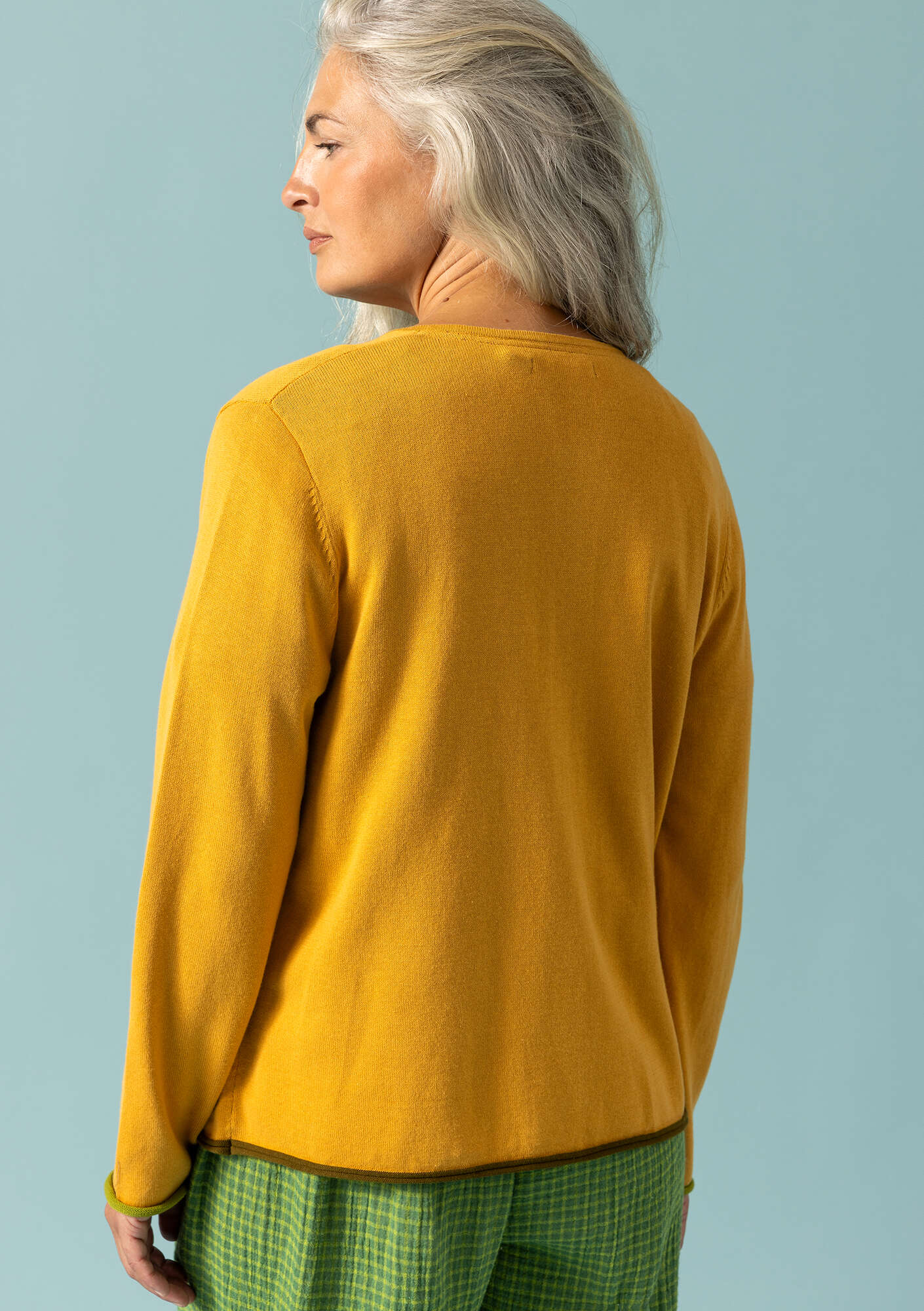 Organic/recycled cotton cardigan