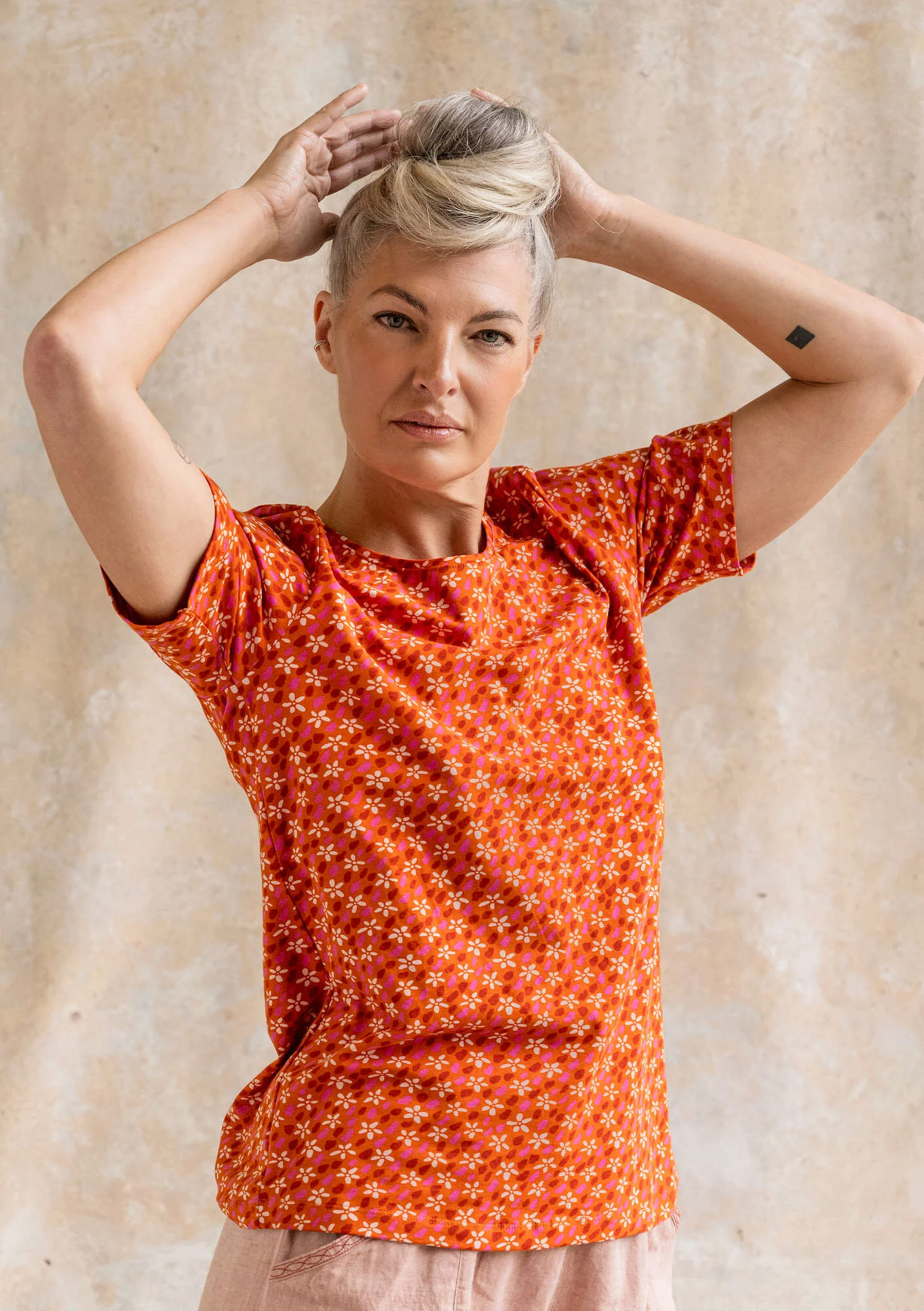 "Jane" organic cotton/elÖstane t-shirt