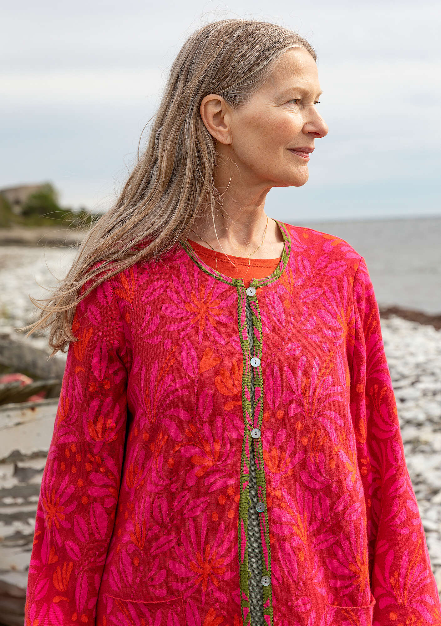 "Bohuslän" organic/recycled cotton cardigan
