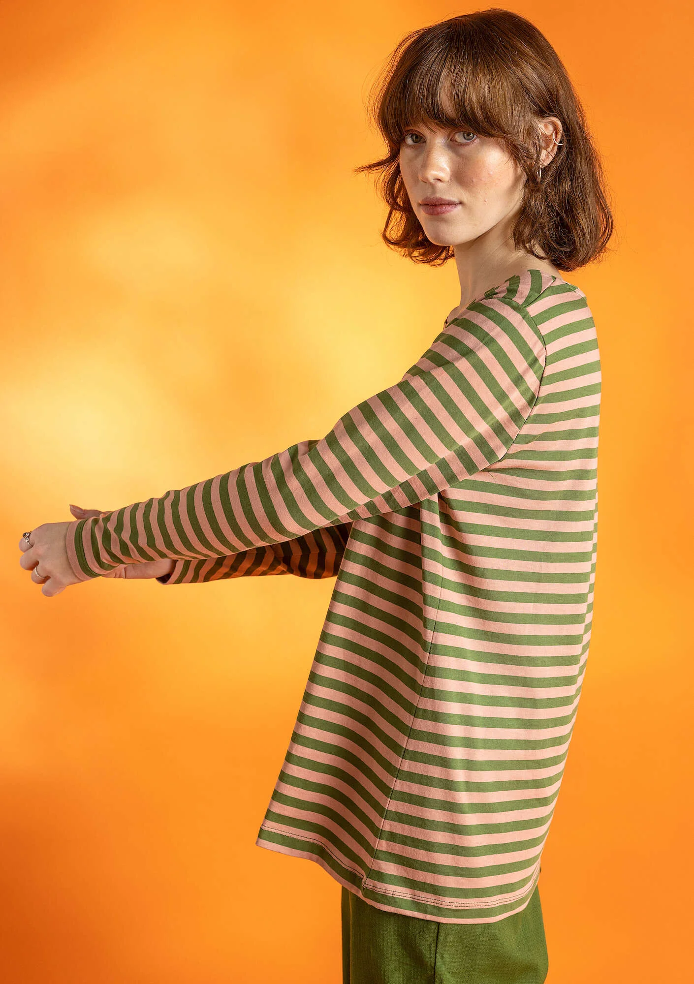 Organic cottonÖstriped essential sweater