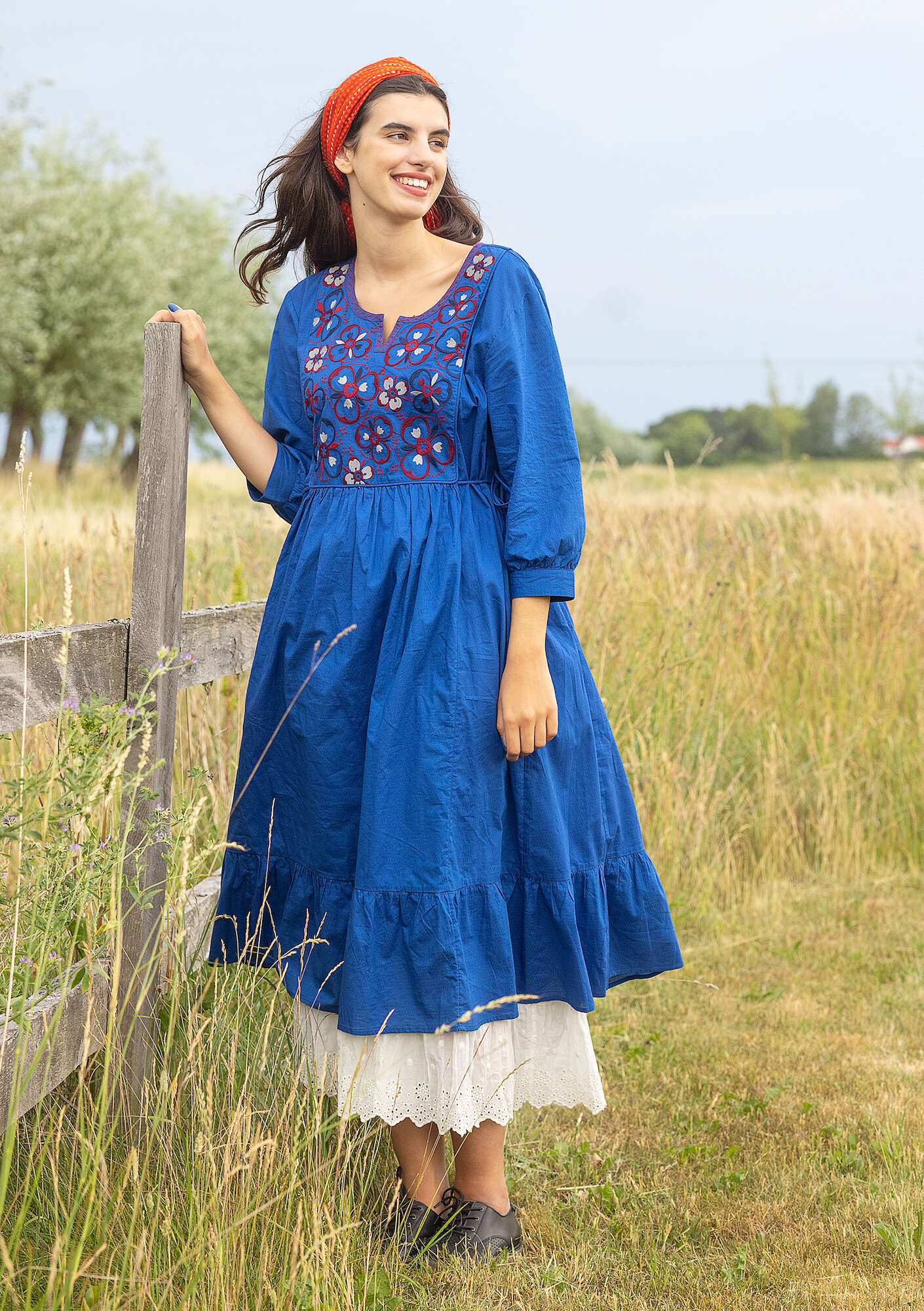 "Sahara" woven organic cotton dress