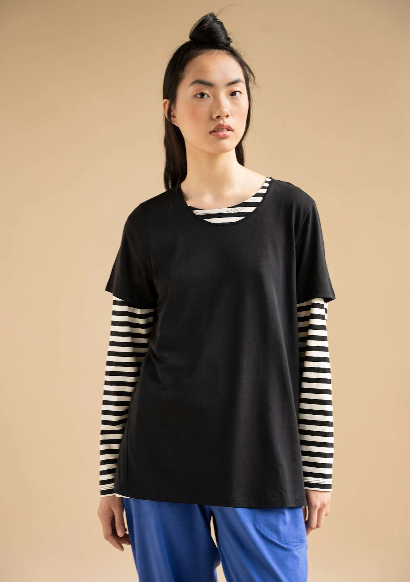 "Billie" organic cotton/modal short-sleeve top