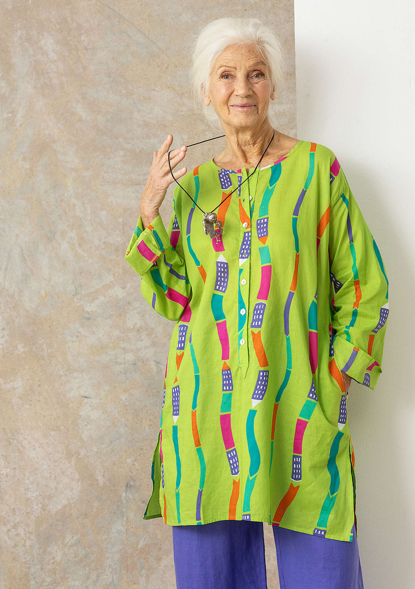 "VÖst" woven organic cotton tunic