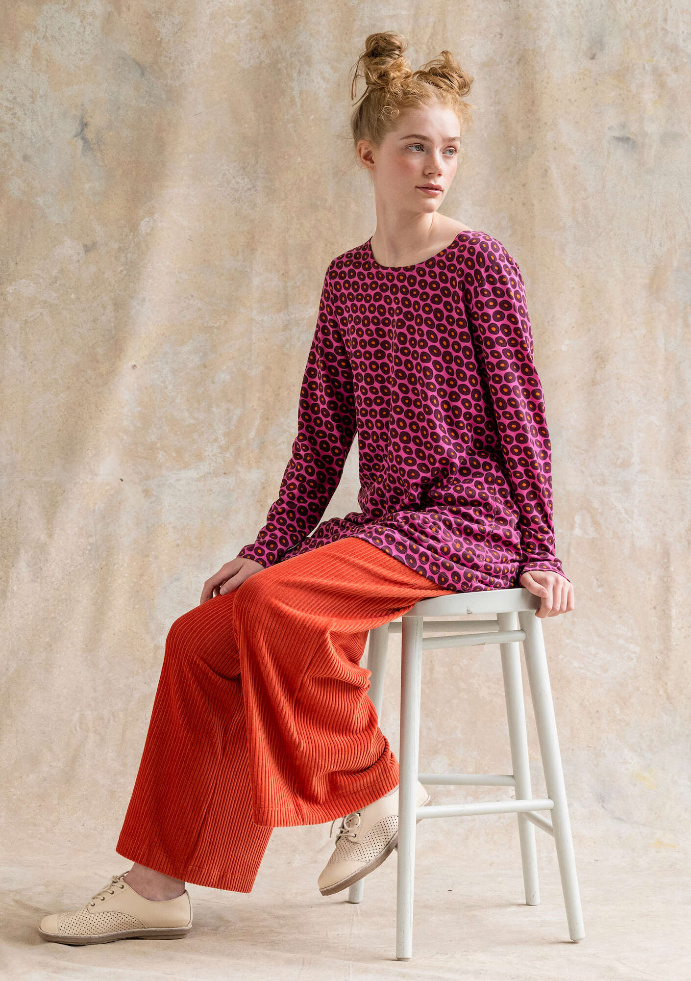 "Billie" jersey tunic in organic cotton/modal