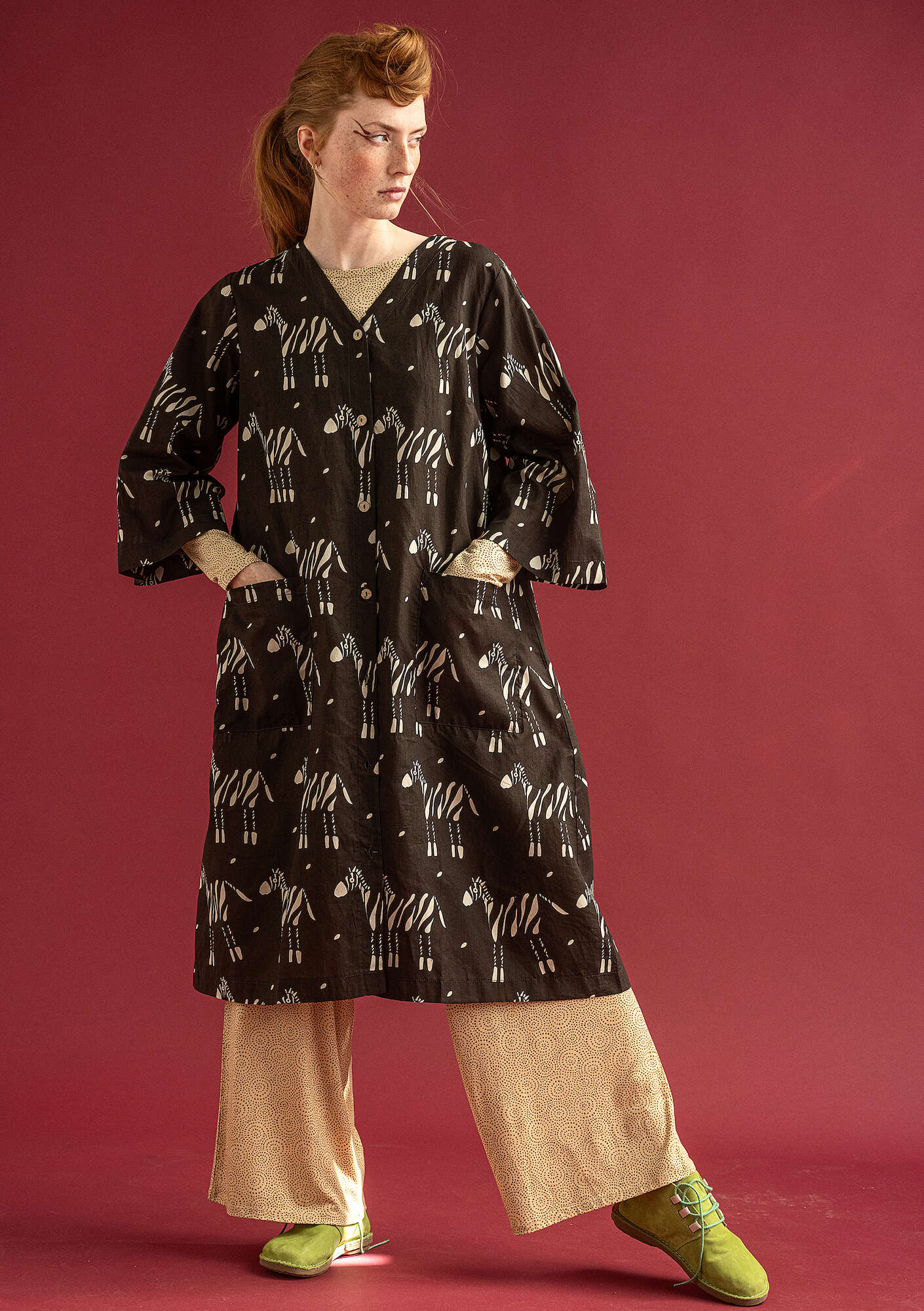 "Zebra" organic cotton dress